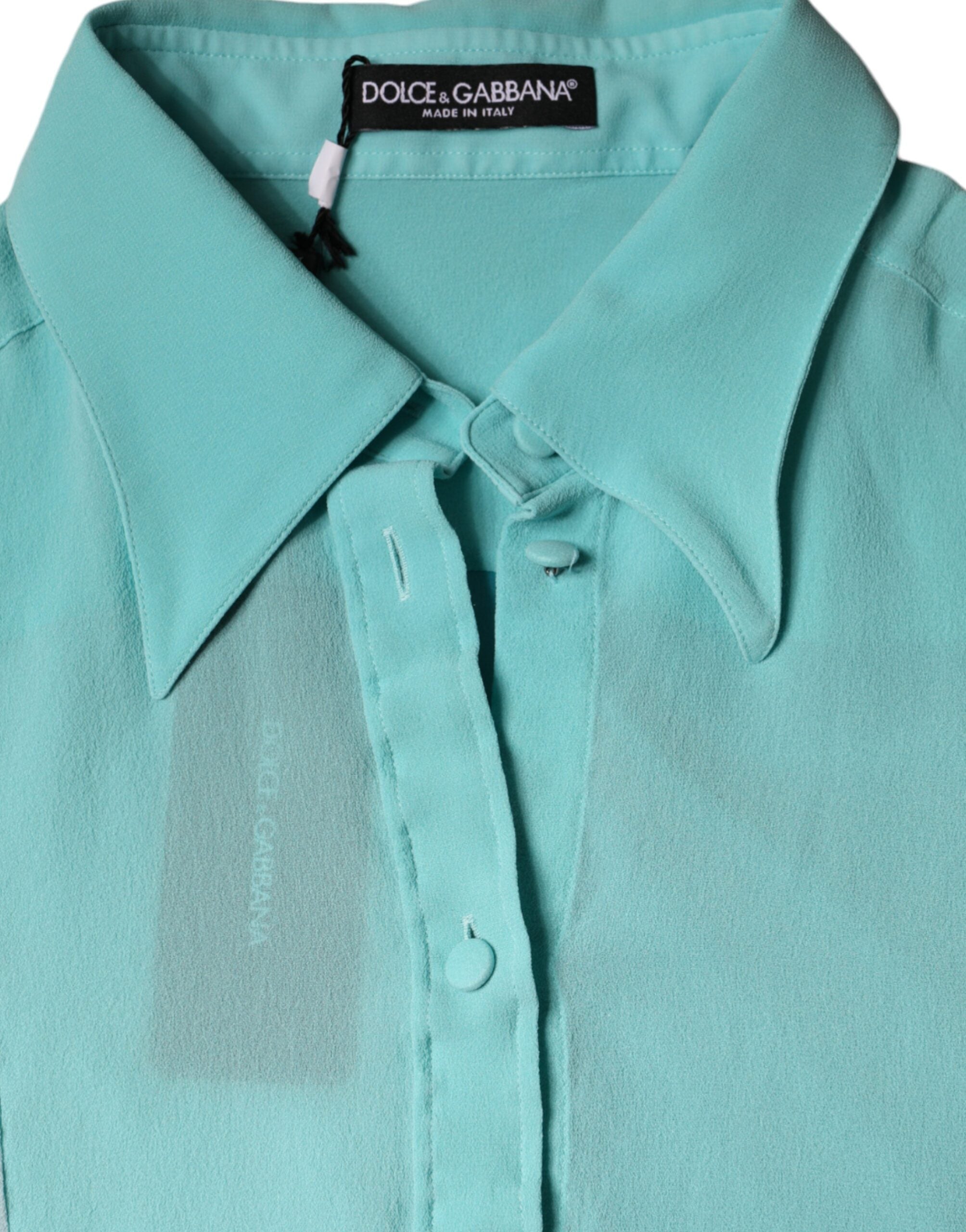Multicolor Long Sleeve Button Blouse Top - ventzia