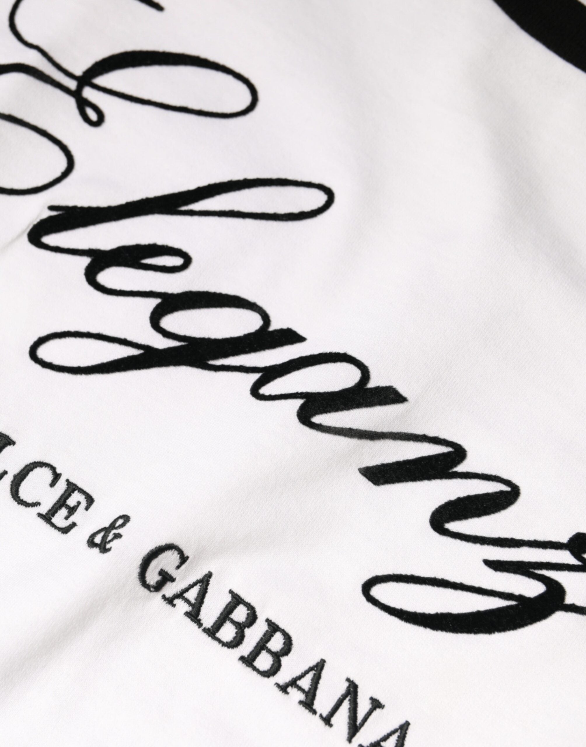 White Eleganza Print Cotton Short Sleeves T-shirt - ventzia
