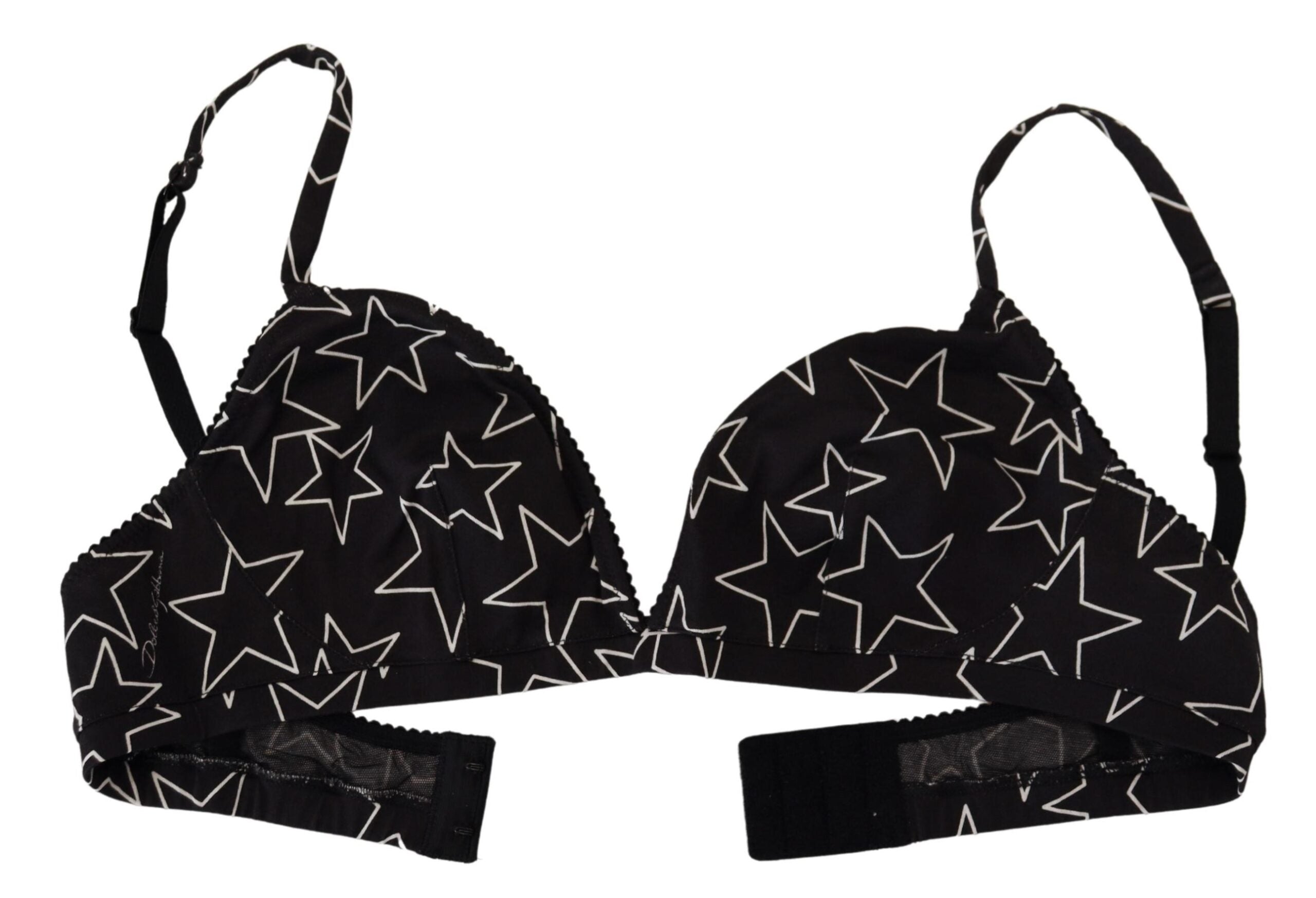 Black Millennials Star Non Wire Cotton Bra Underwear - ventzia