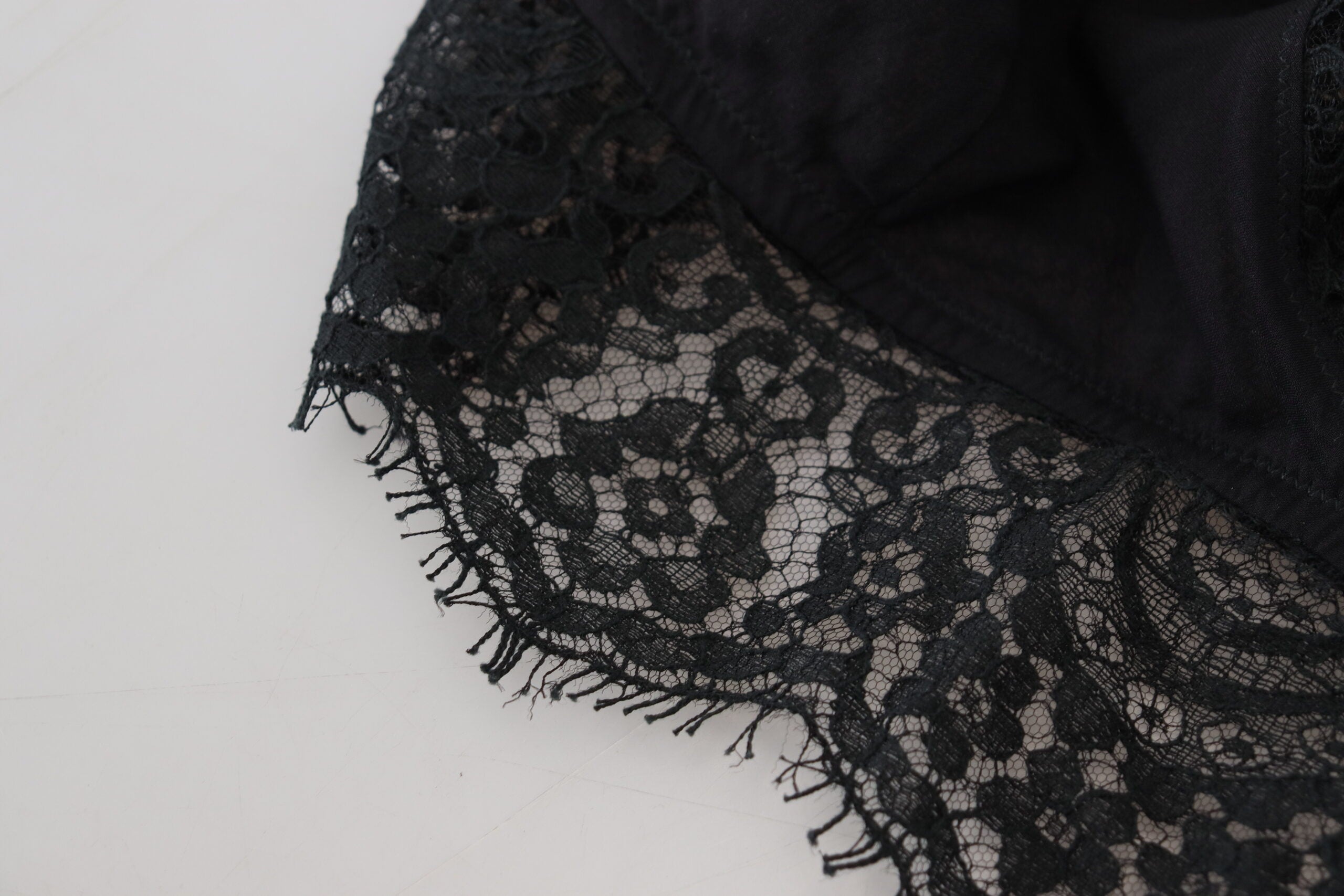 Black Floral Lace Stretch Bralette Underwear - ventzia
