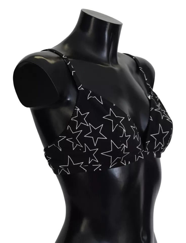 Black Millennials Star Non Wire Cotton Bra Underwear - ventzia