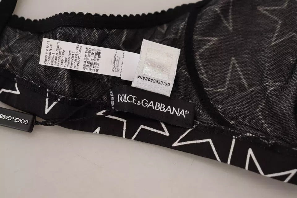 Black Millennials Star Non Wire Cotton Bra Underwear - ventzia
