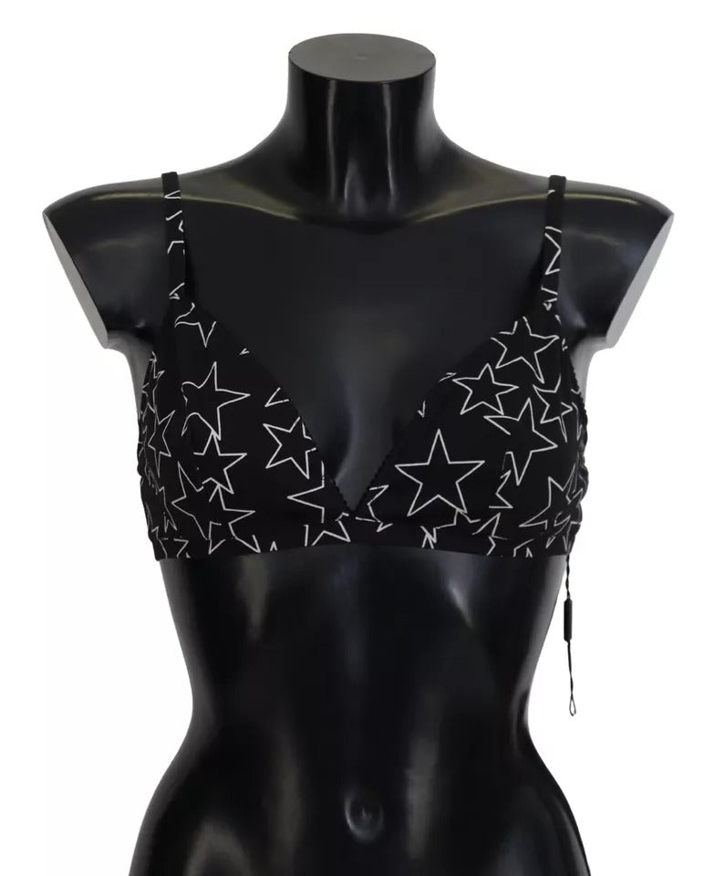Black Millennials Star Non Wire Cotton Bra Underwear - ventzia