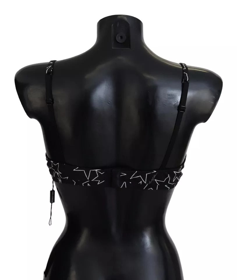 Black Millennials Star Non Wire Cotton Bra Underwear - ventzia