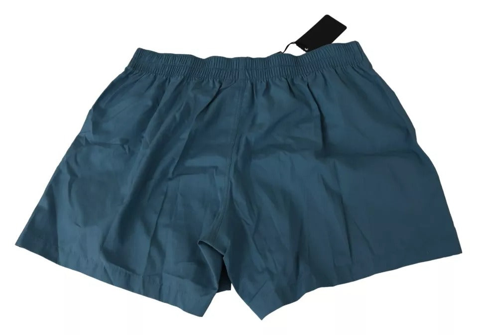 Blue Cotton Regular Boxer Shorts Underwear - ventzia