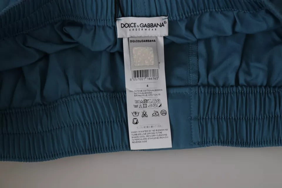 Blue Cotton Regular Boxer Shorts Underwear - ventzia