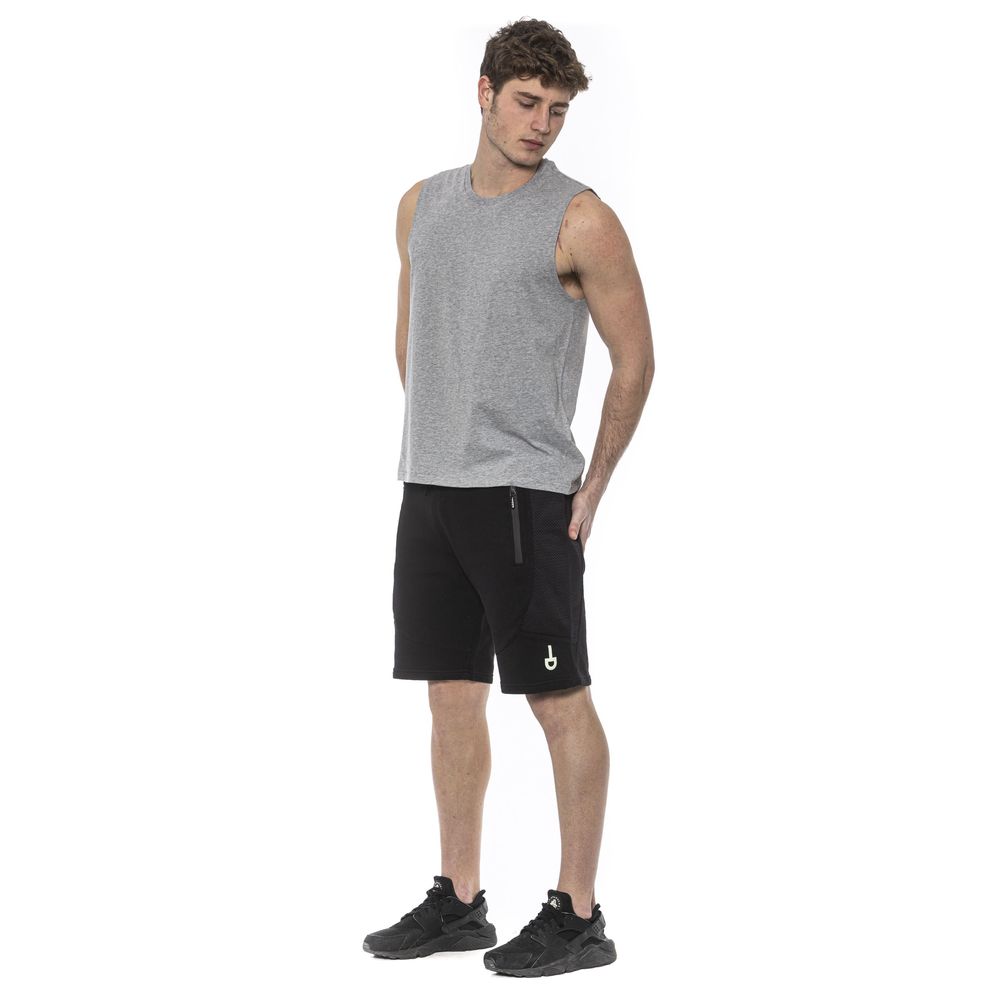Gray Cotton Men Tank Top - ventzia