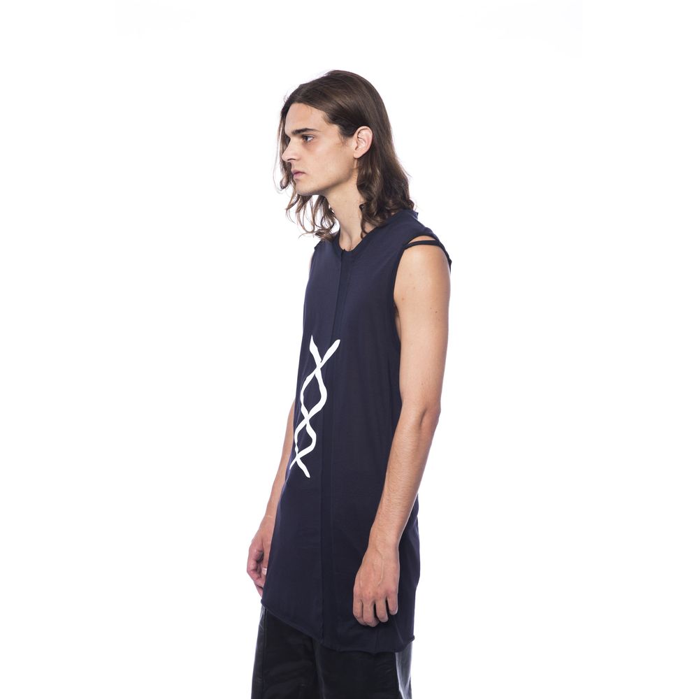 Black Cotton Men Tank Top - ventzia