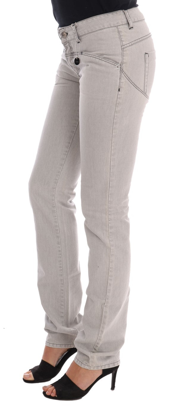 Sophisticated Gray Super Slim Jeans - ventzia