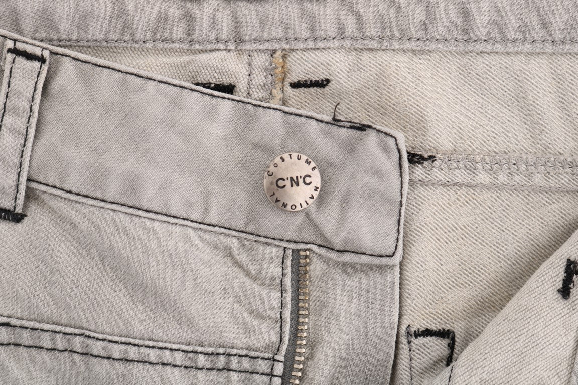 Sophisticated Gray Super Slim Jeans - ventzia