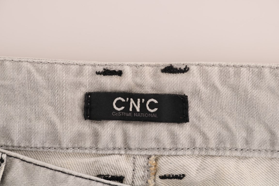 Sophisticated Gray Super Slim Jeans - ventzia