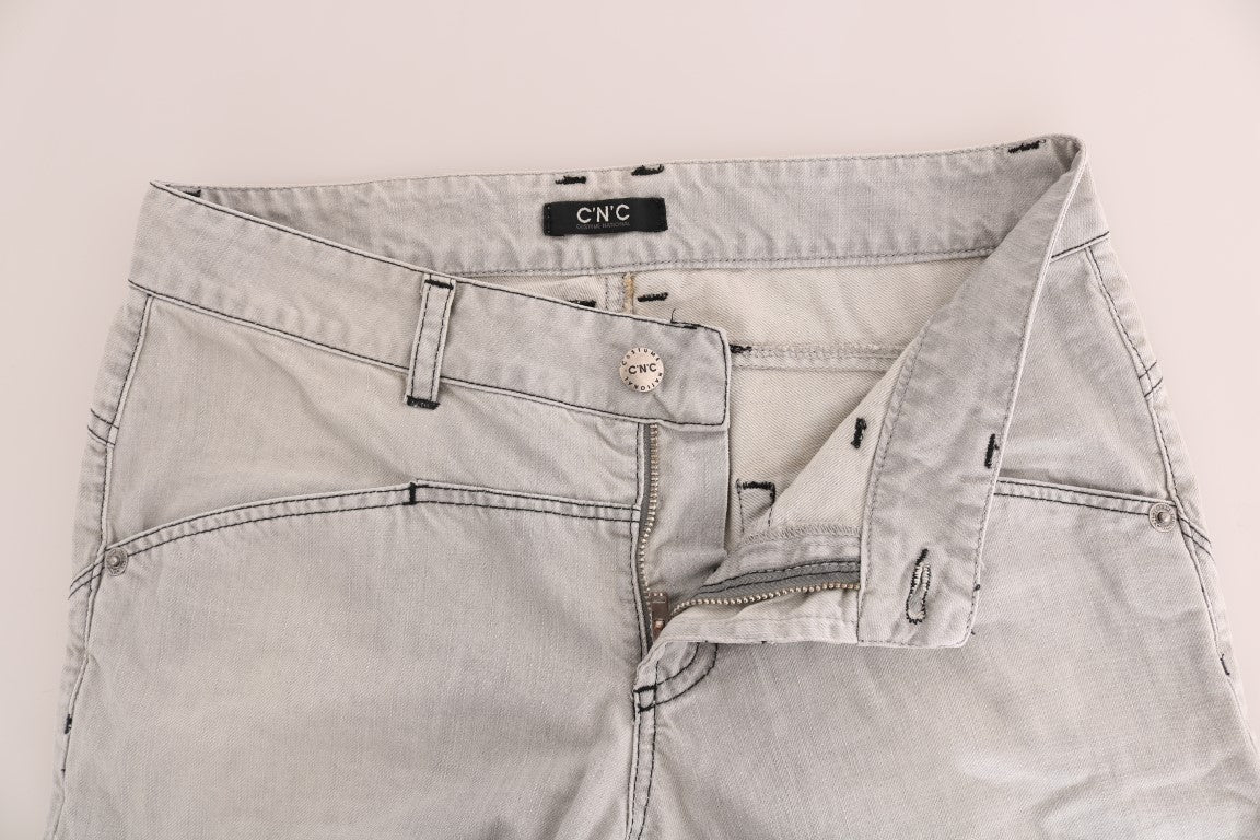 Sophisticated Gray Super Slim Jeans - ventzia
