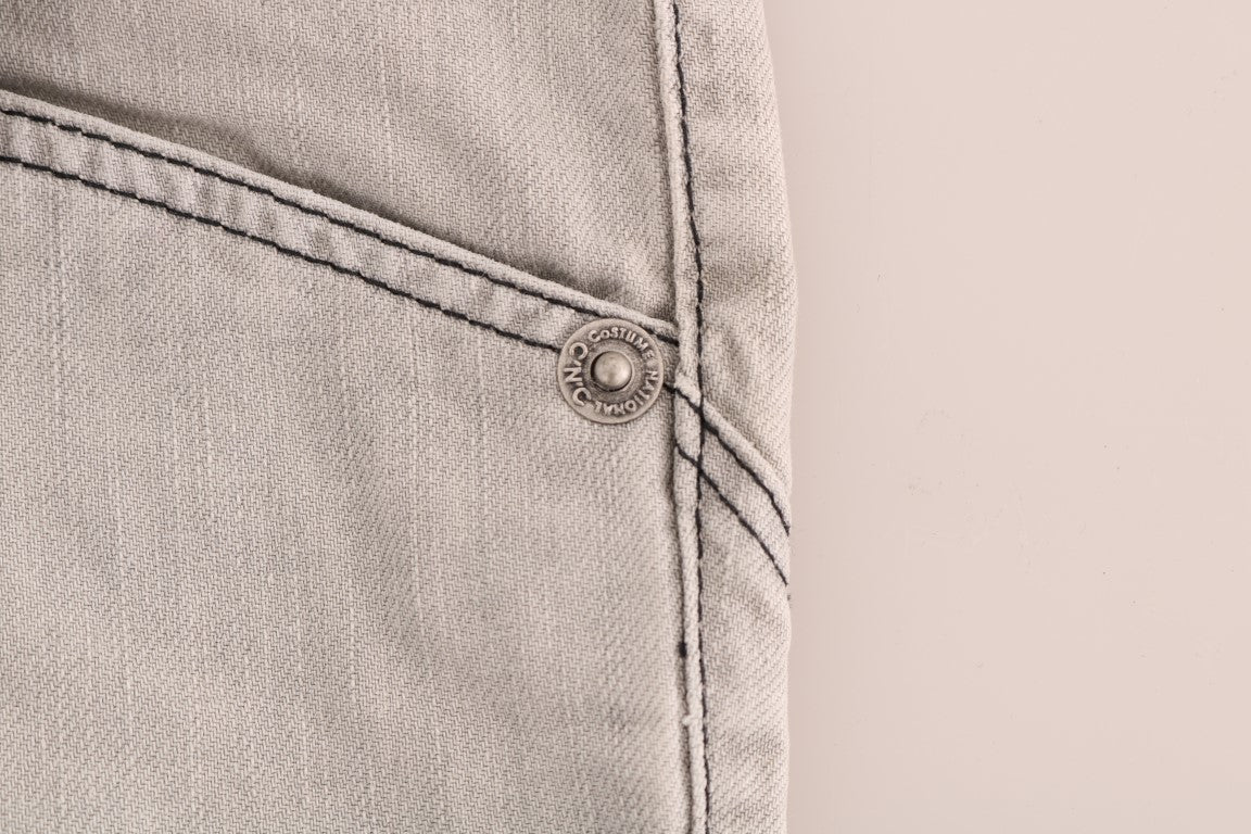 Sophisticated Gray Super Slim Jeans - ventzia