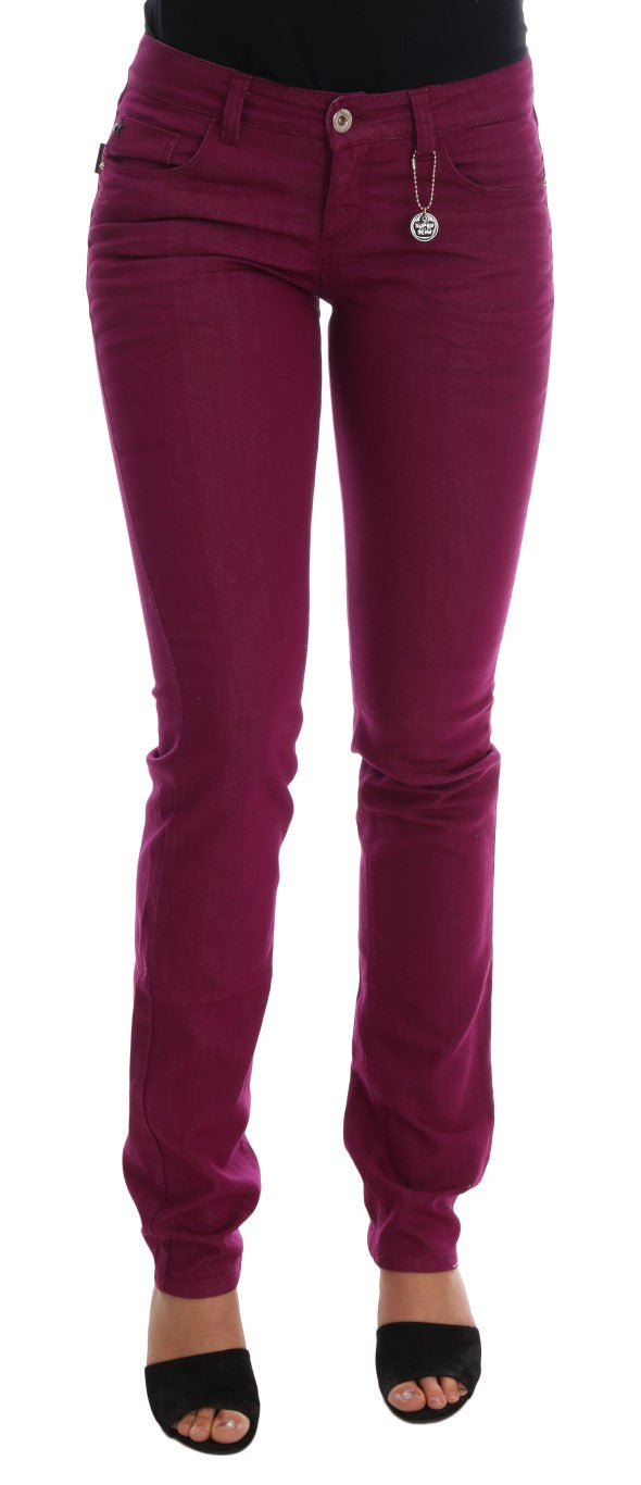 Elegant Purple Super Slim Jeans - ventzia