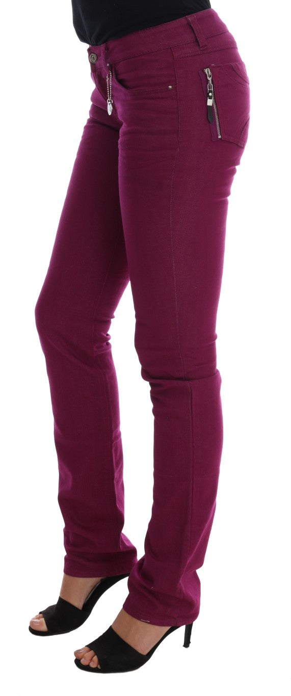 Elegant Purple Super Slim Jeans - ventzia