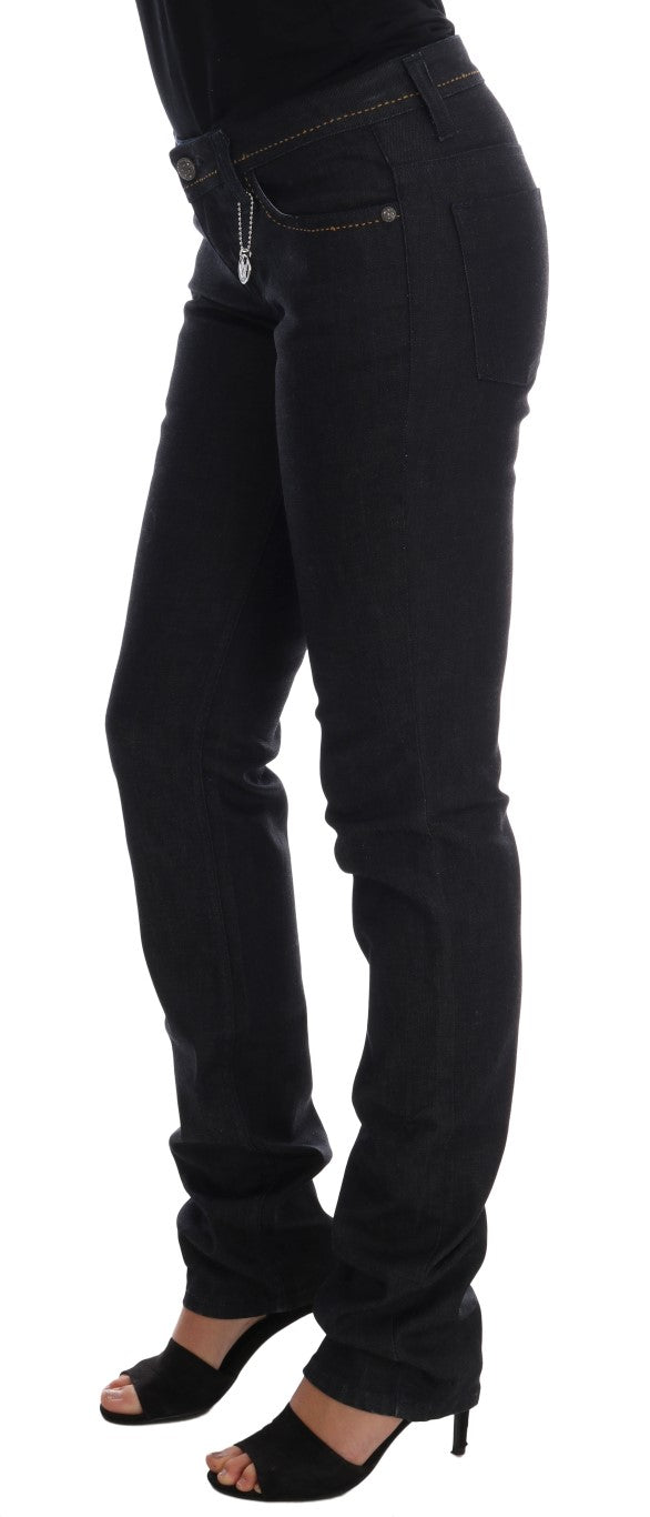 Chic Dark Blue Super Slim Fit Jeans - ventzia