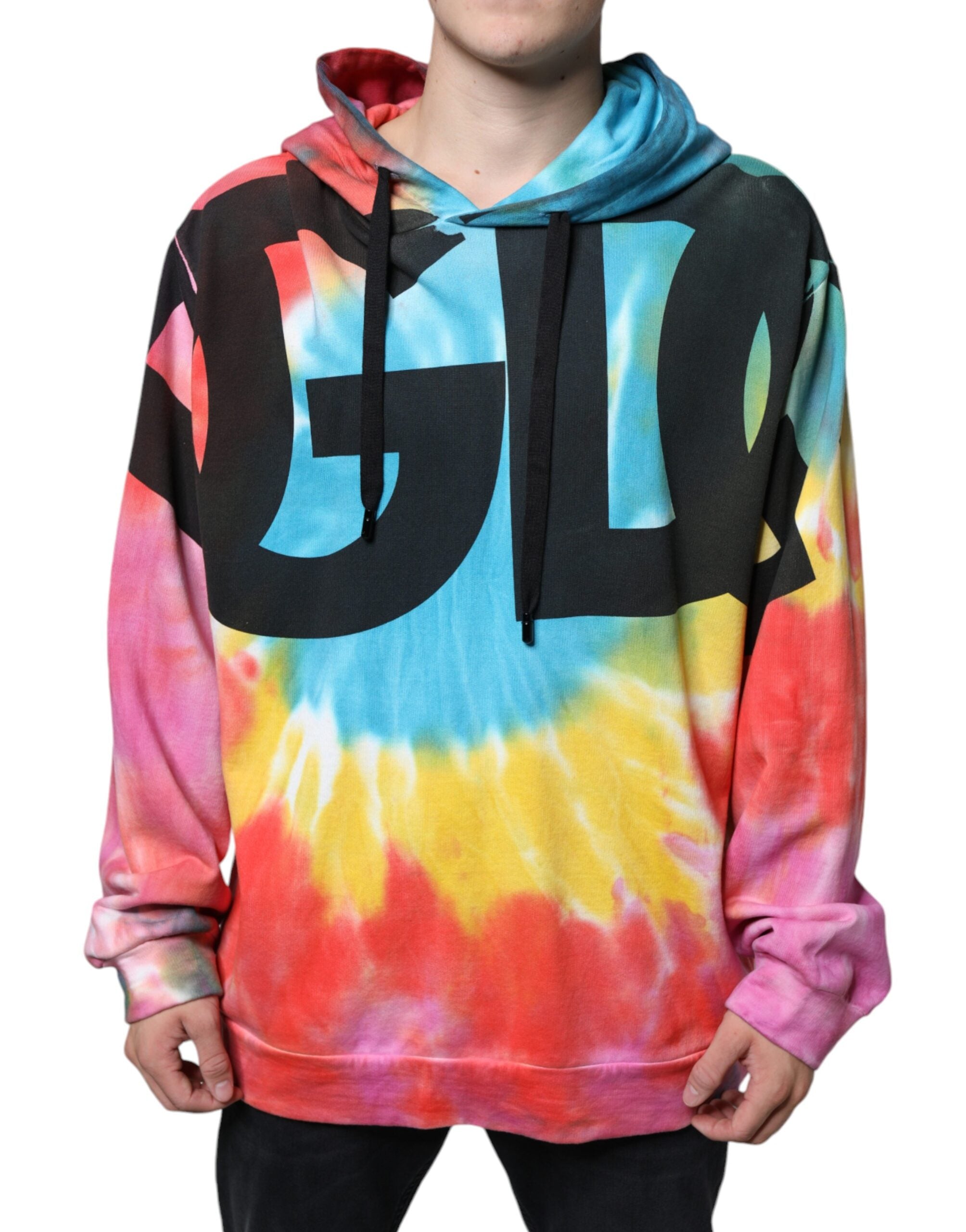 Multicolor Tie Dye Hooded Sweatshirt Sweater - ventzia