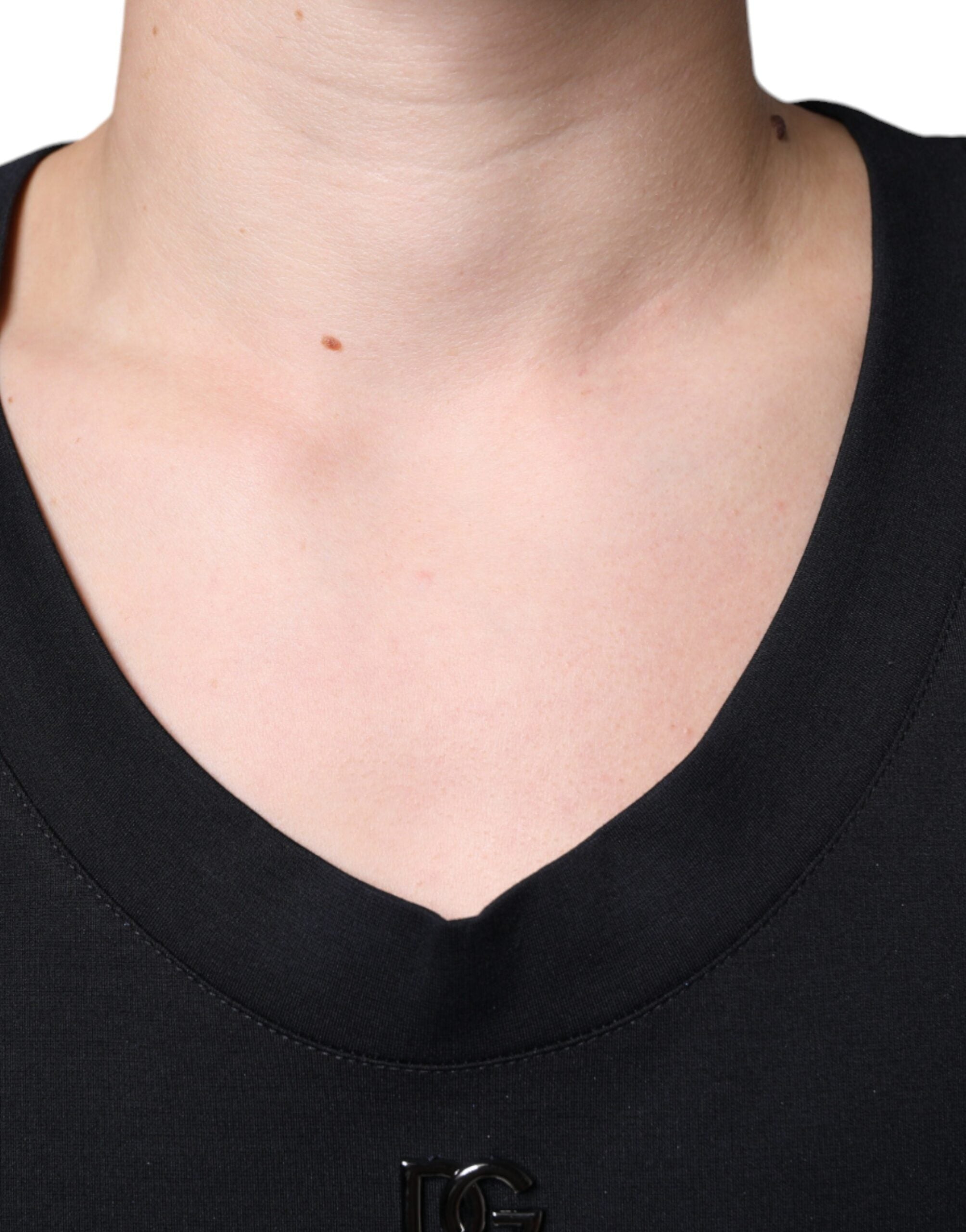 Black Cotton Born To Be Free Sleeveless T-shirt - ventzia
