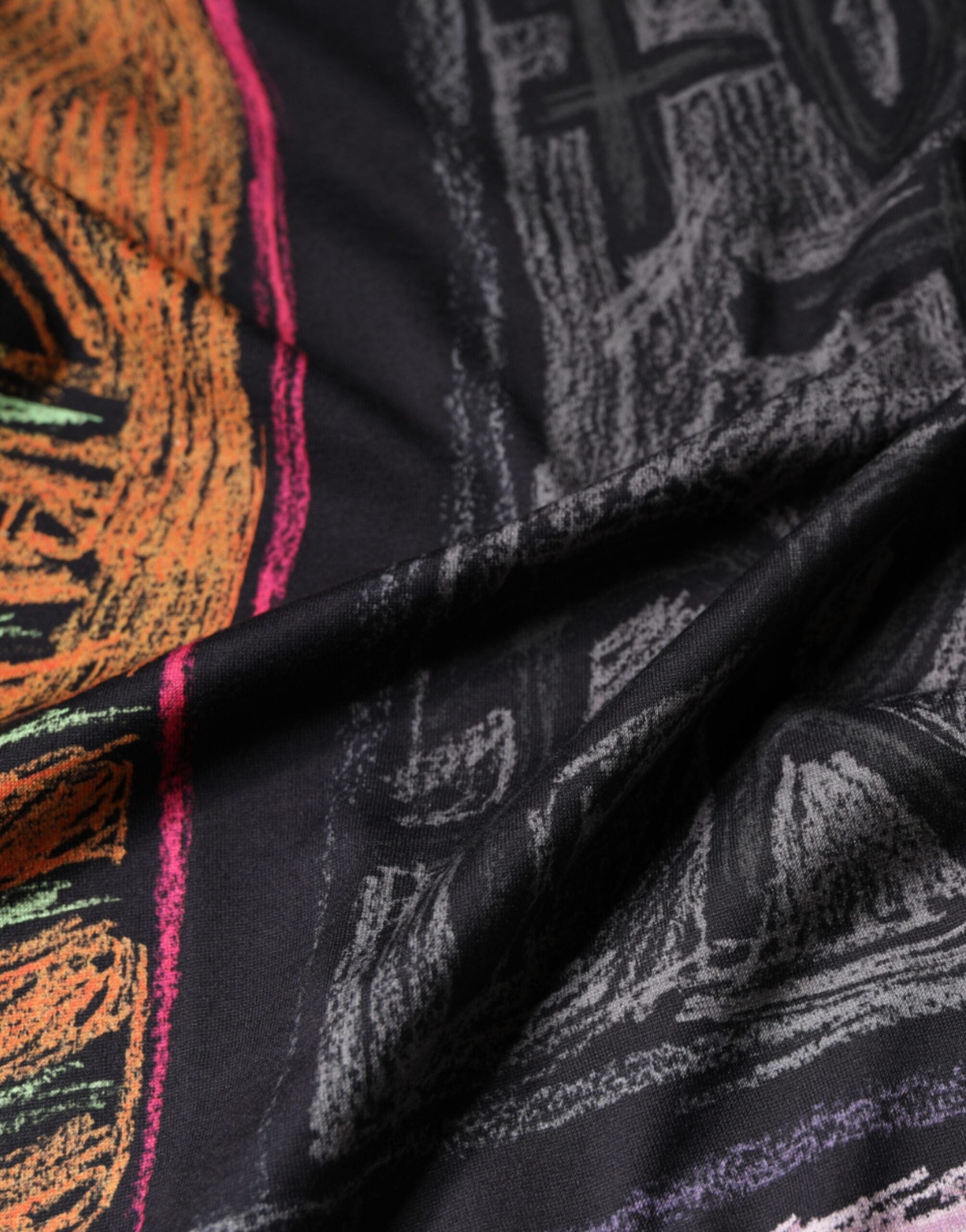 Multicolor Graphic Print Cotton T-shirt - ventzia