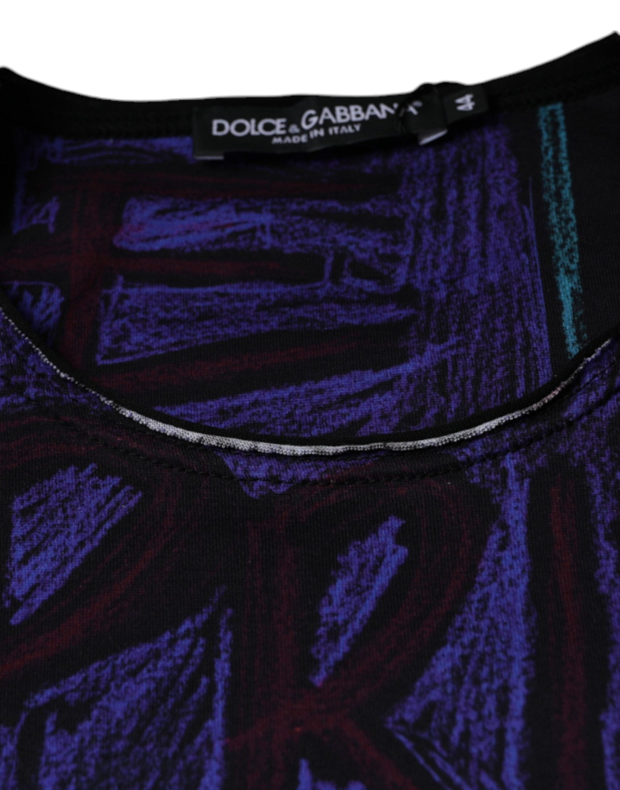 Multicolor Graphic Print Cotton T-shirt - ventzia