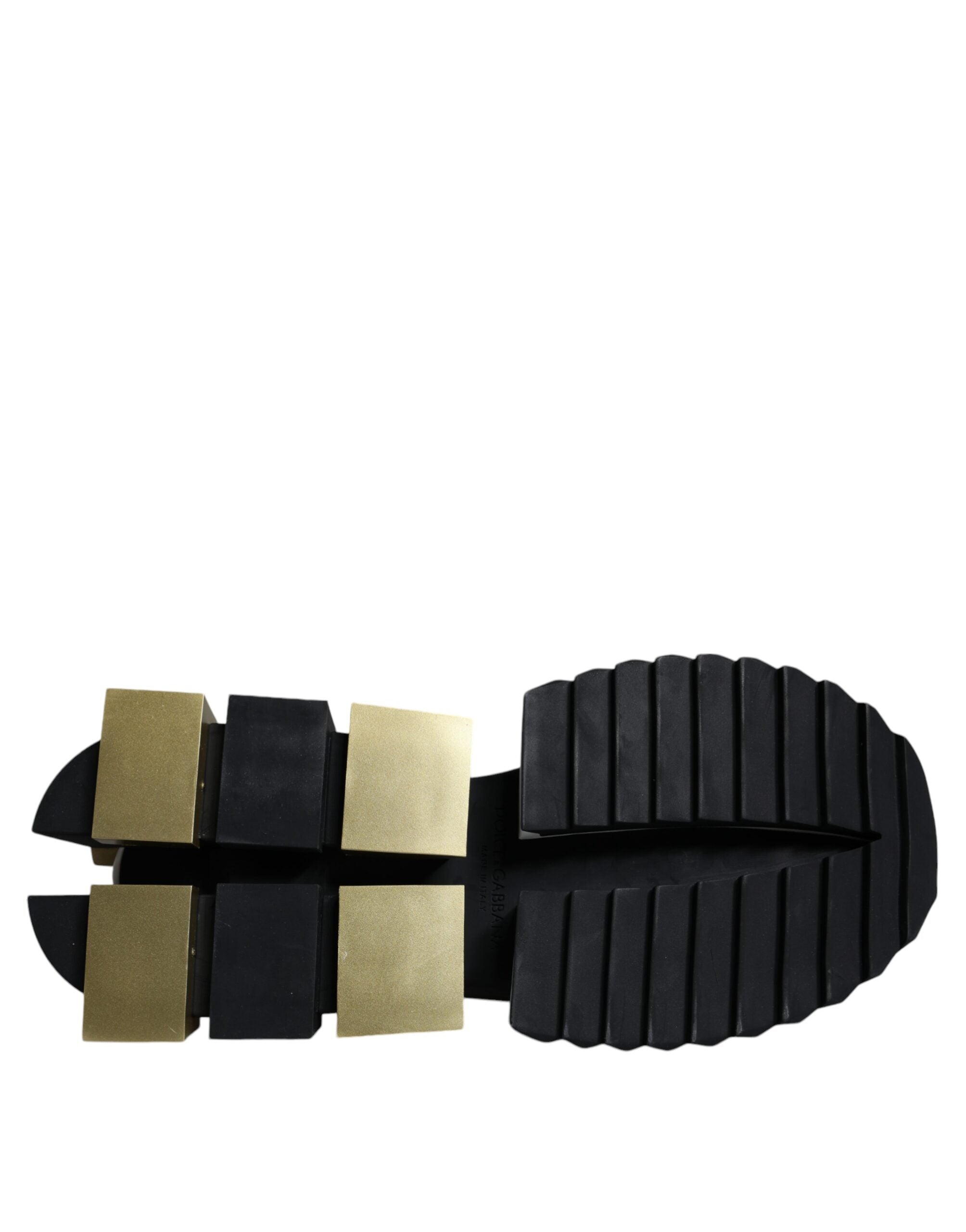 White Gold Black Leather SUPER KING Sneakers Shoes - ventzia