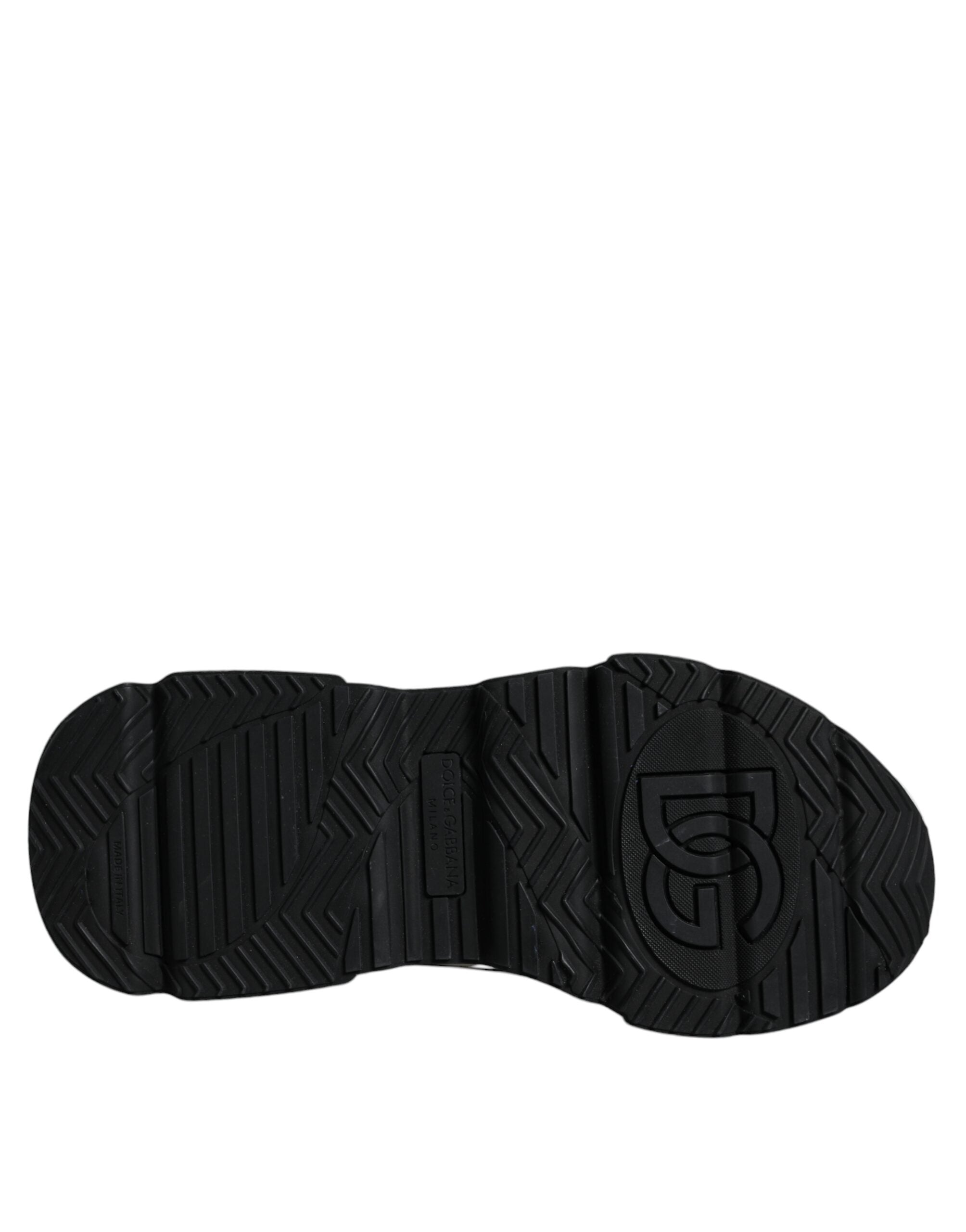 White Black Logo Plaque Daymaster Sneakers Shoes - ventzia