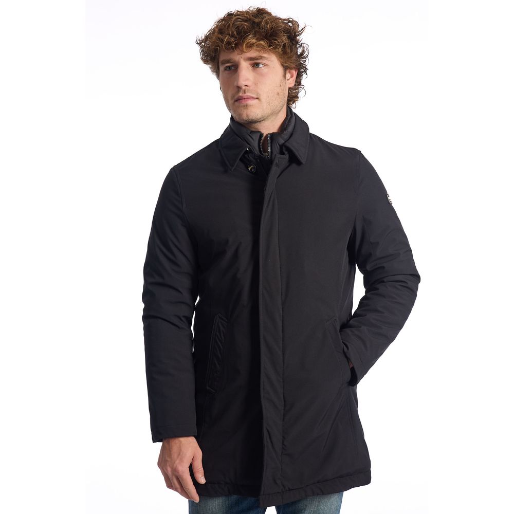 Black Polyester Jacket - ventzia