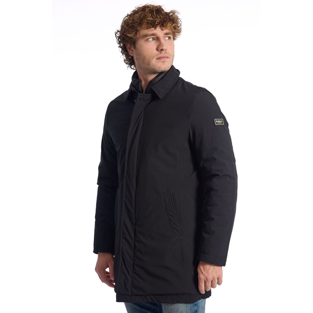 Black Polyester Jacket - ventzia