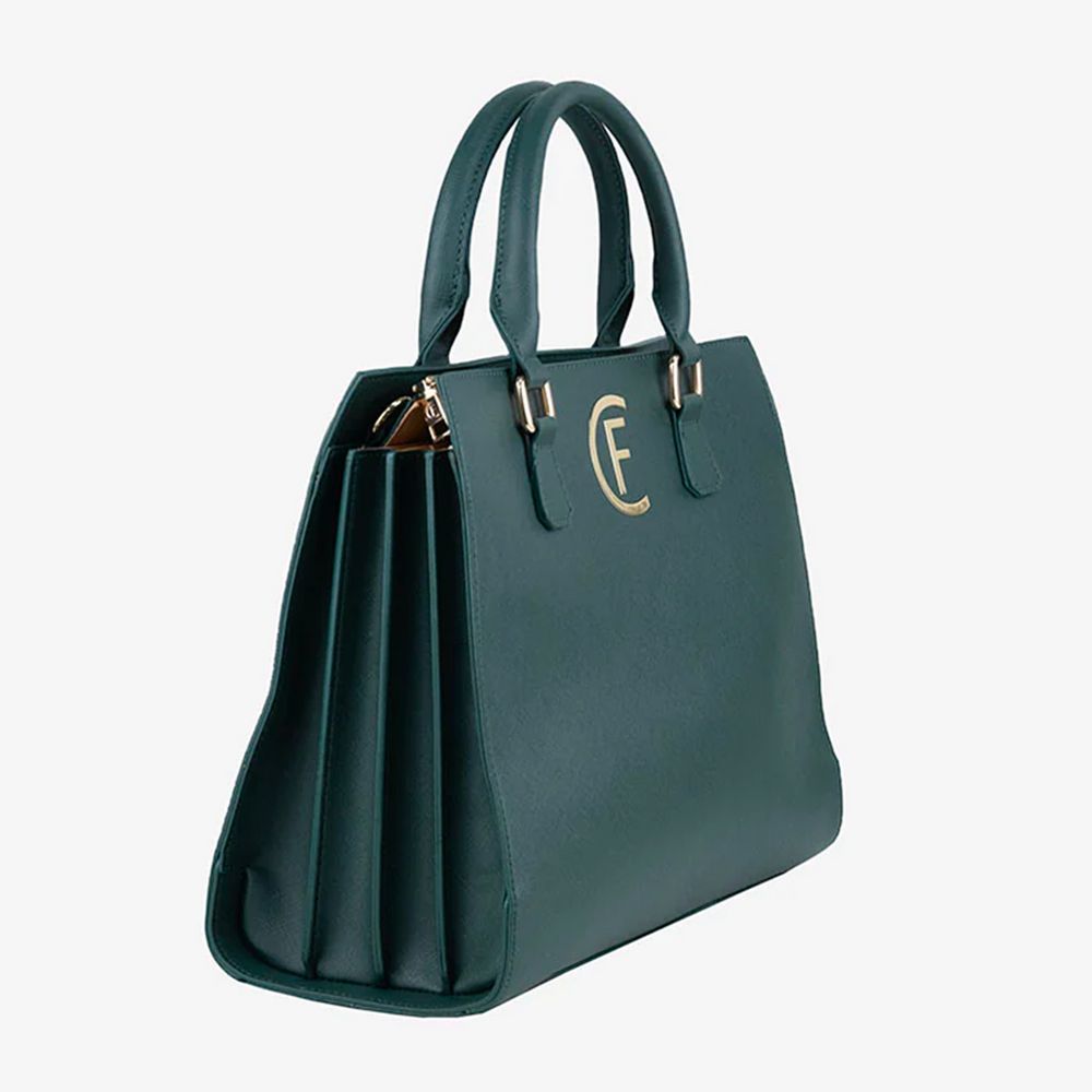 Green Artificial Leather Women Crossbody Bag - ventzia