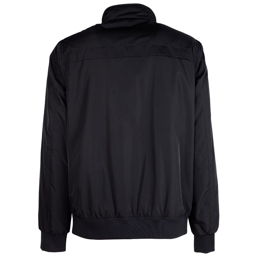 Black Polyester Jacket - ventzia