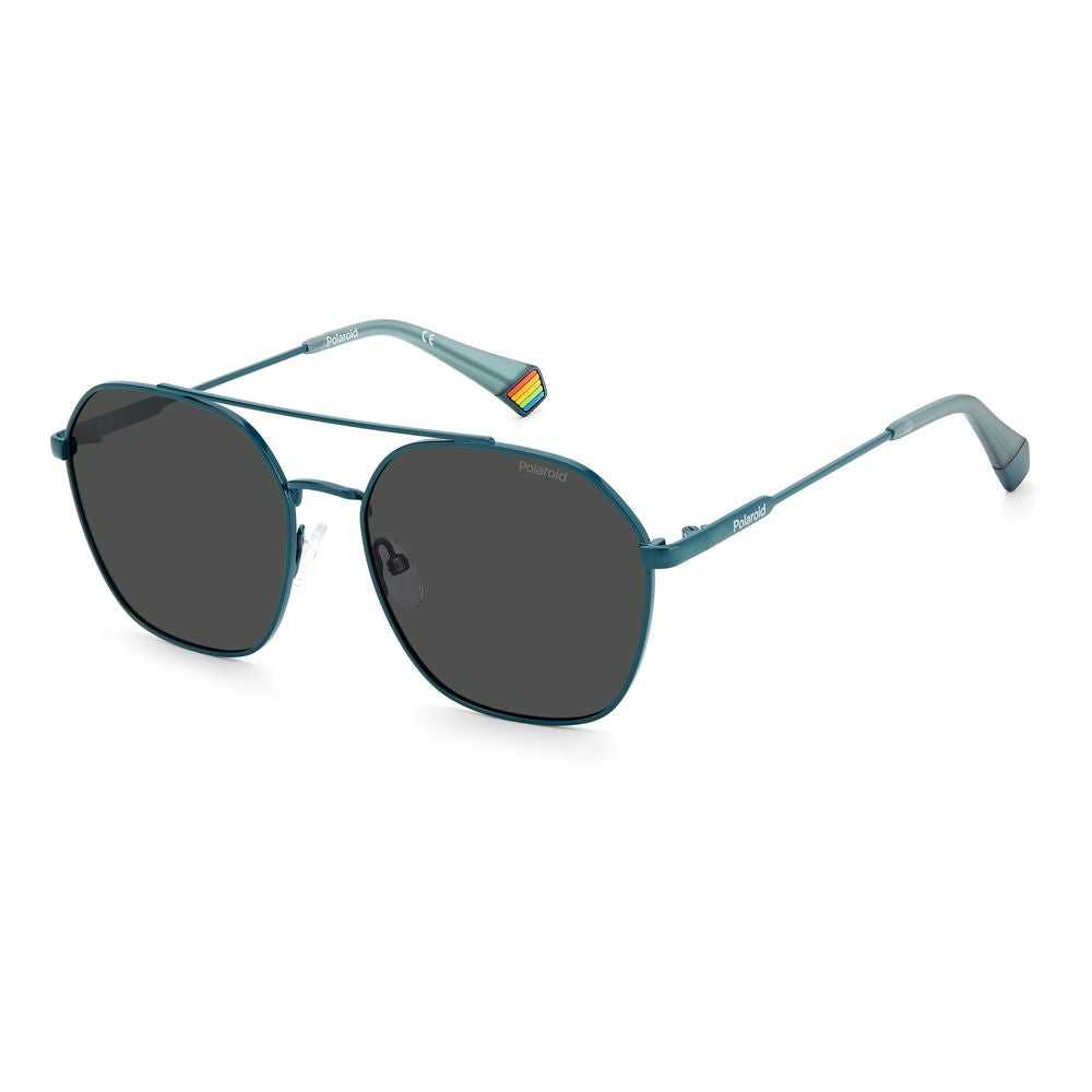 Blue Stainless Steel Sunglasses - ventzia