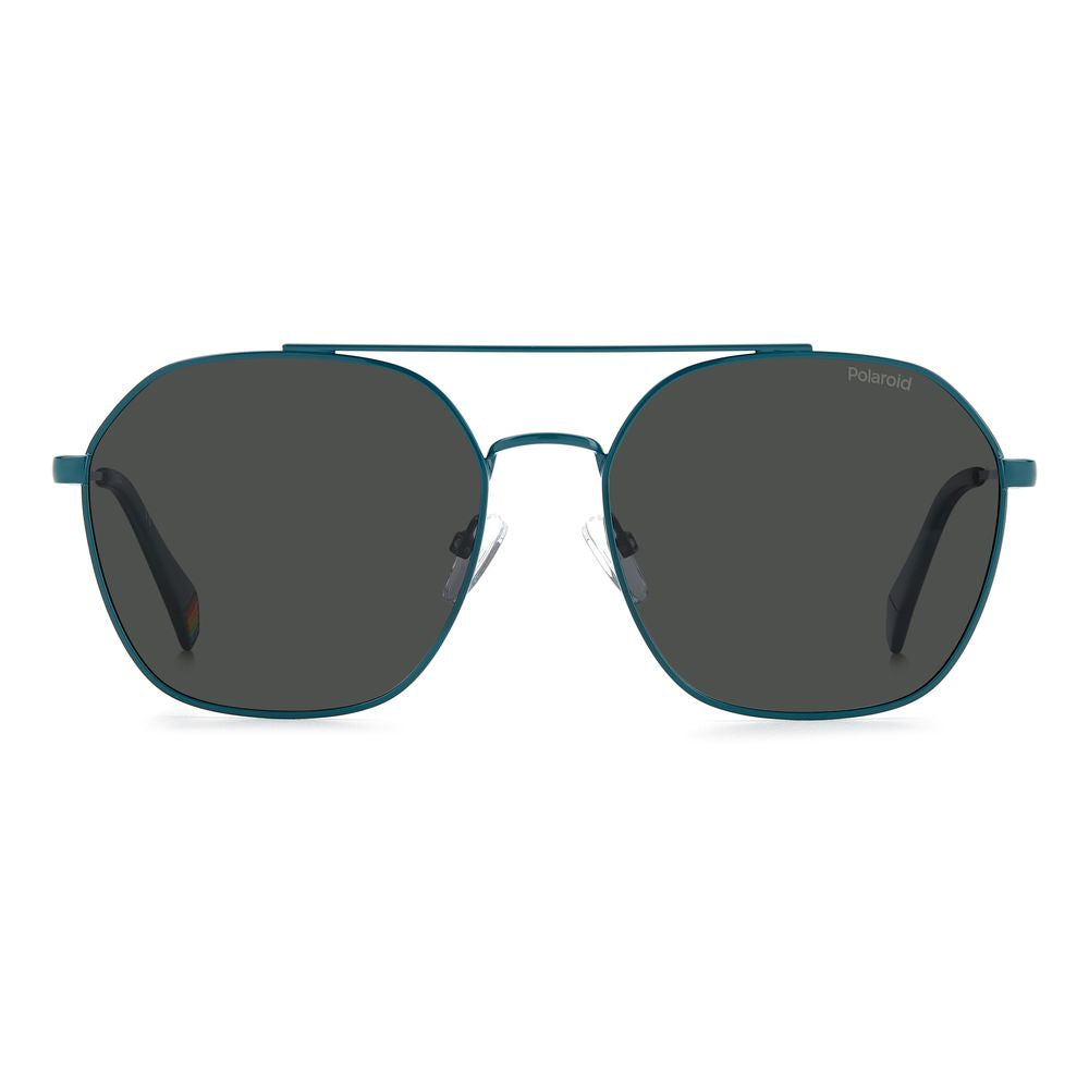 Blue Stainless Steel Sunglasses - ventzia