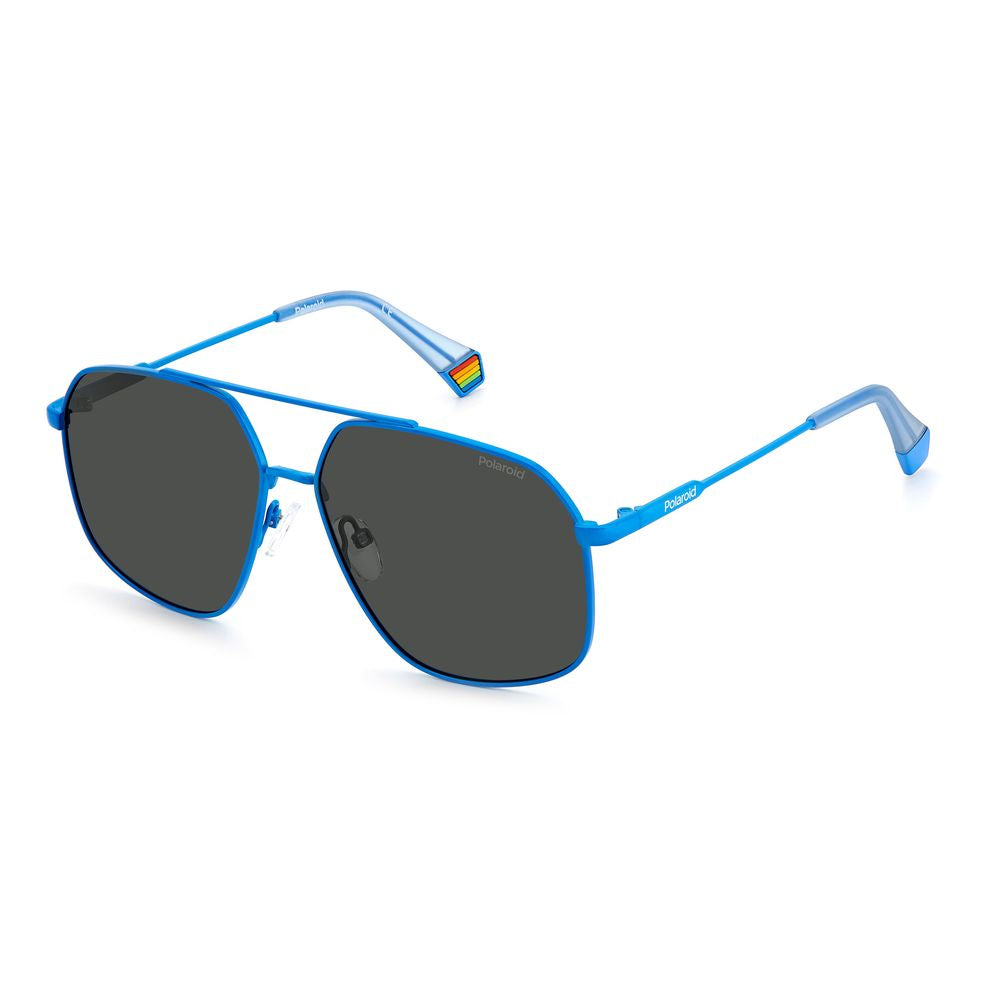 Blue Stainless Steel Sunglasses - ventzia