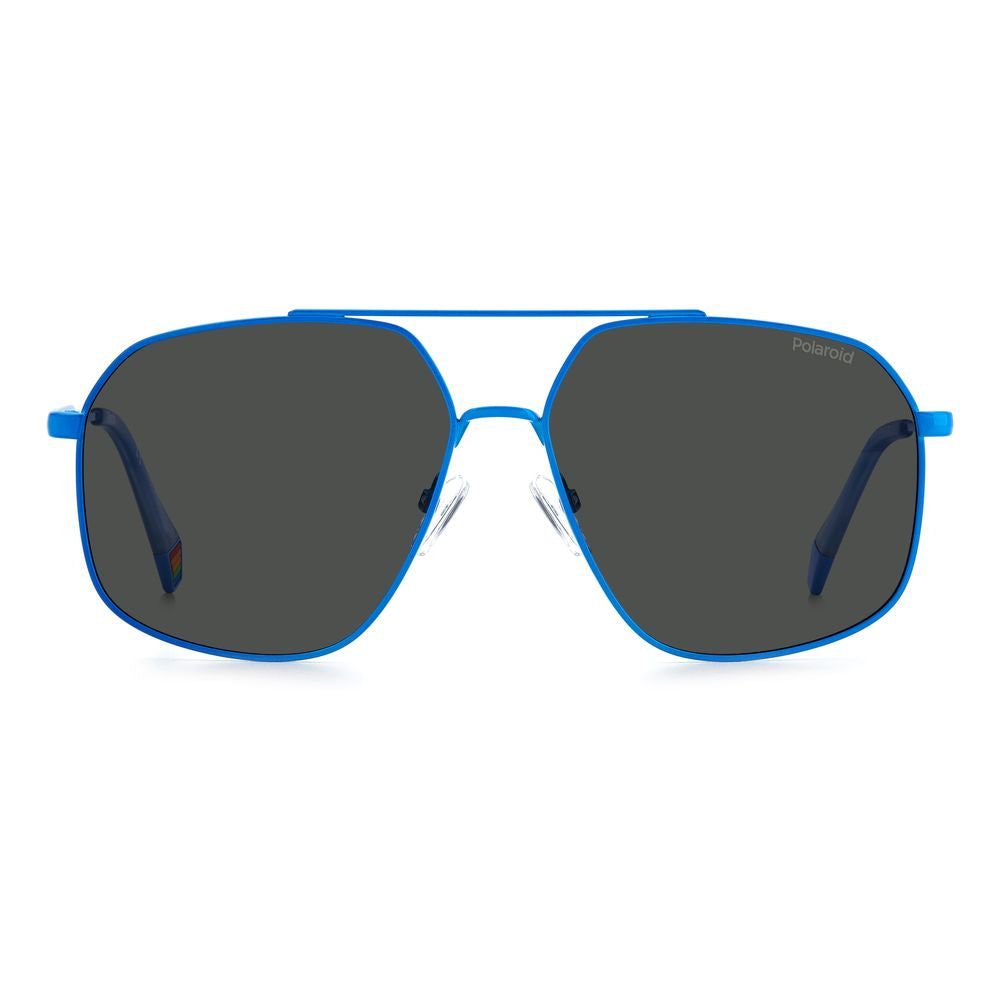 Blue Stainless Steel Sunglasses - ventzia