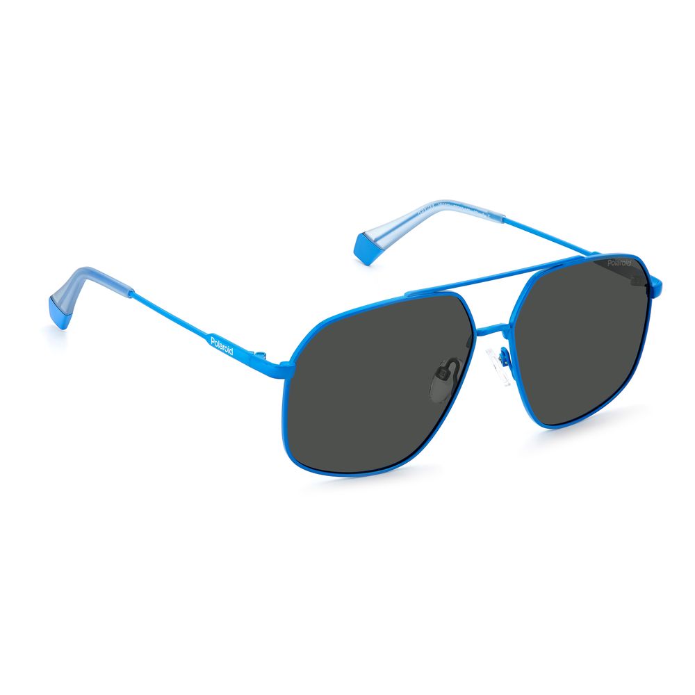 Blue Stainless Steel Sunglasses - ventzia