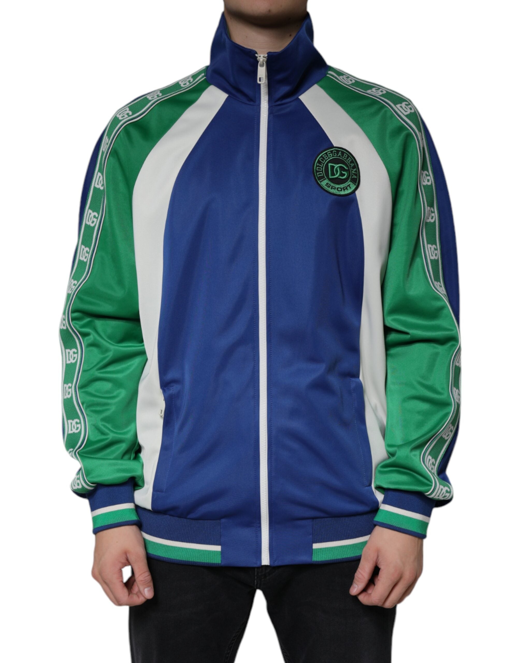 Multicolor Polyester Full Zip Bomber Jacket - ventzia