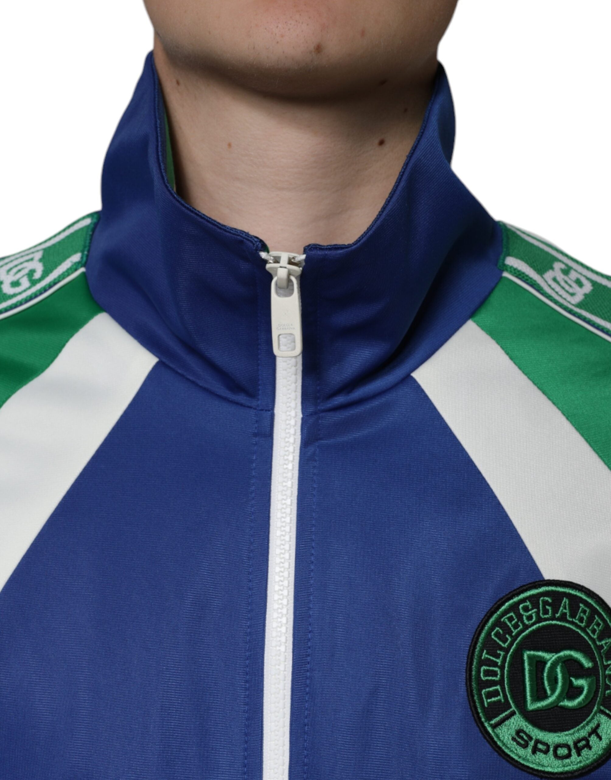 Multicolor Polyester Full Zip Bomber Jacket - ventzia