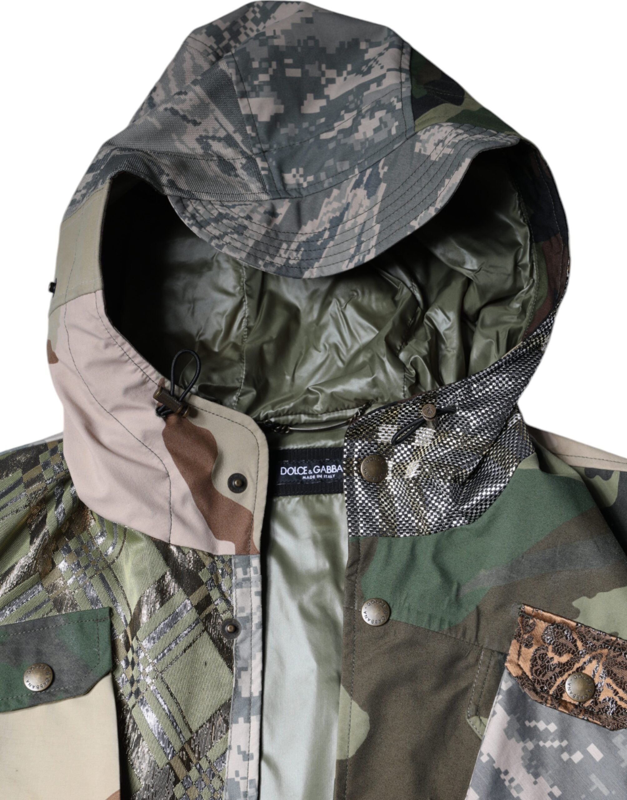 Multicolor Patchwork Hooded Vest Jacket - ventzia