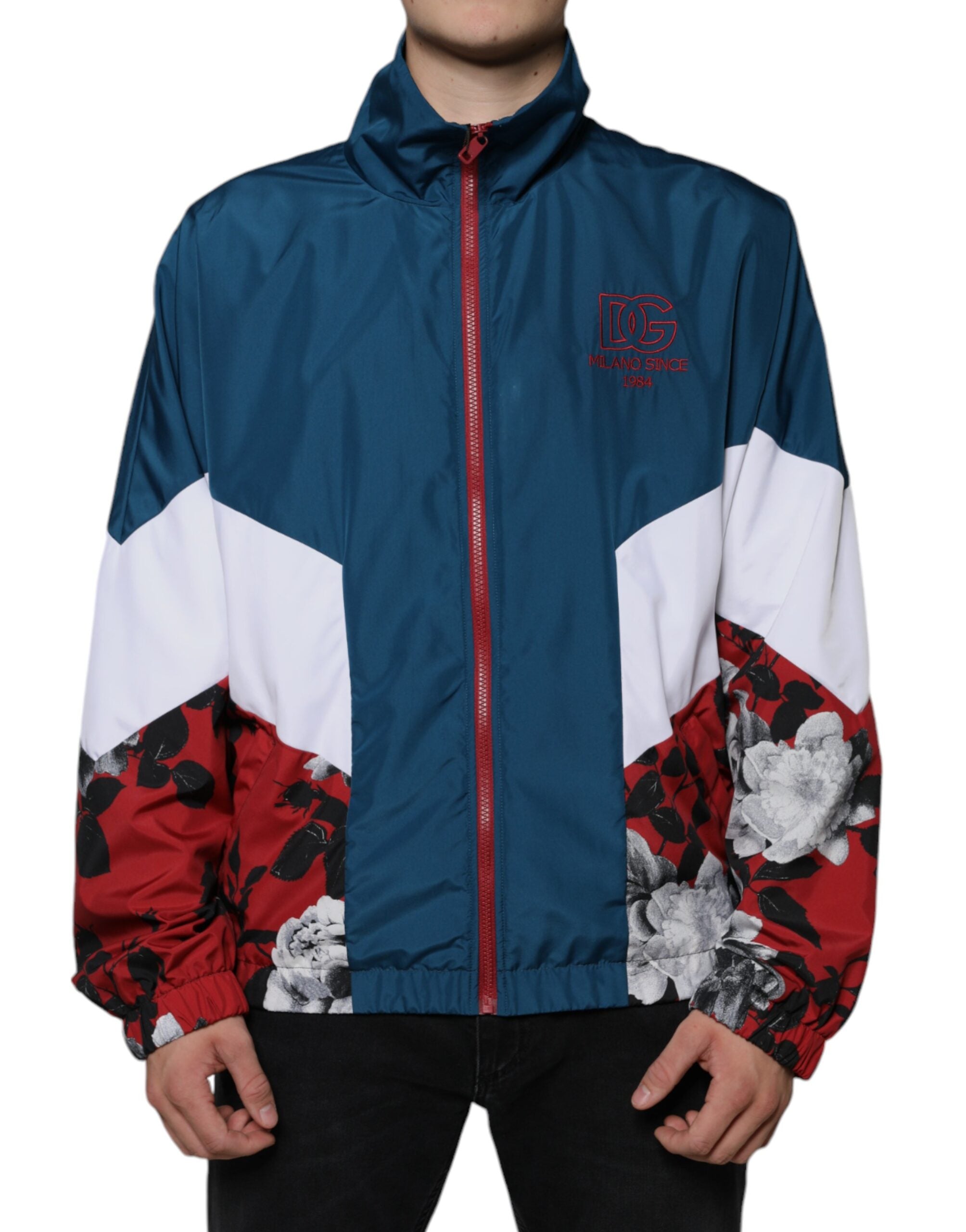 Multicolor Polyester Full Zip Jacket - ventzia