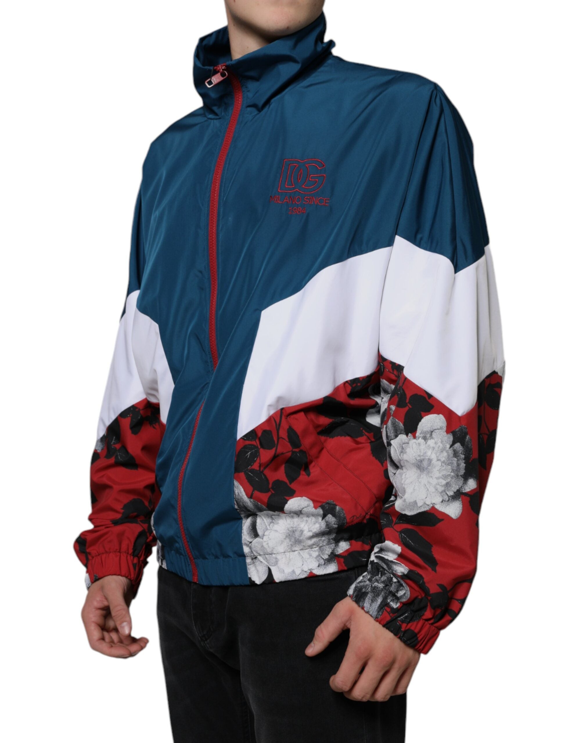 Multicolor Polyester Full Zip Jacket - ventzia