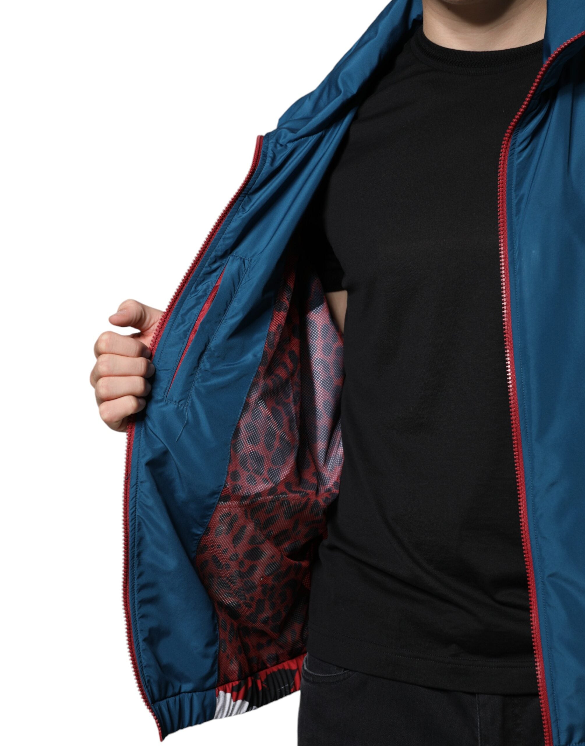 Multicolor Polyester Full Zip Jacket - ventzia