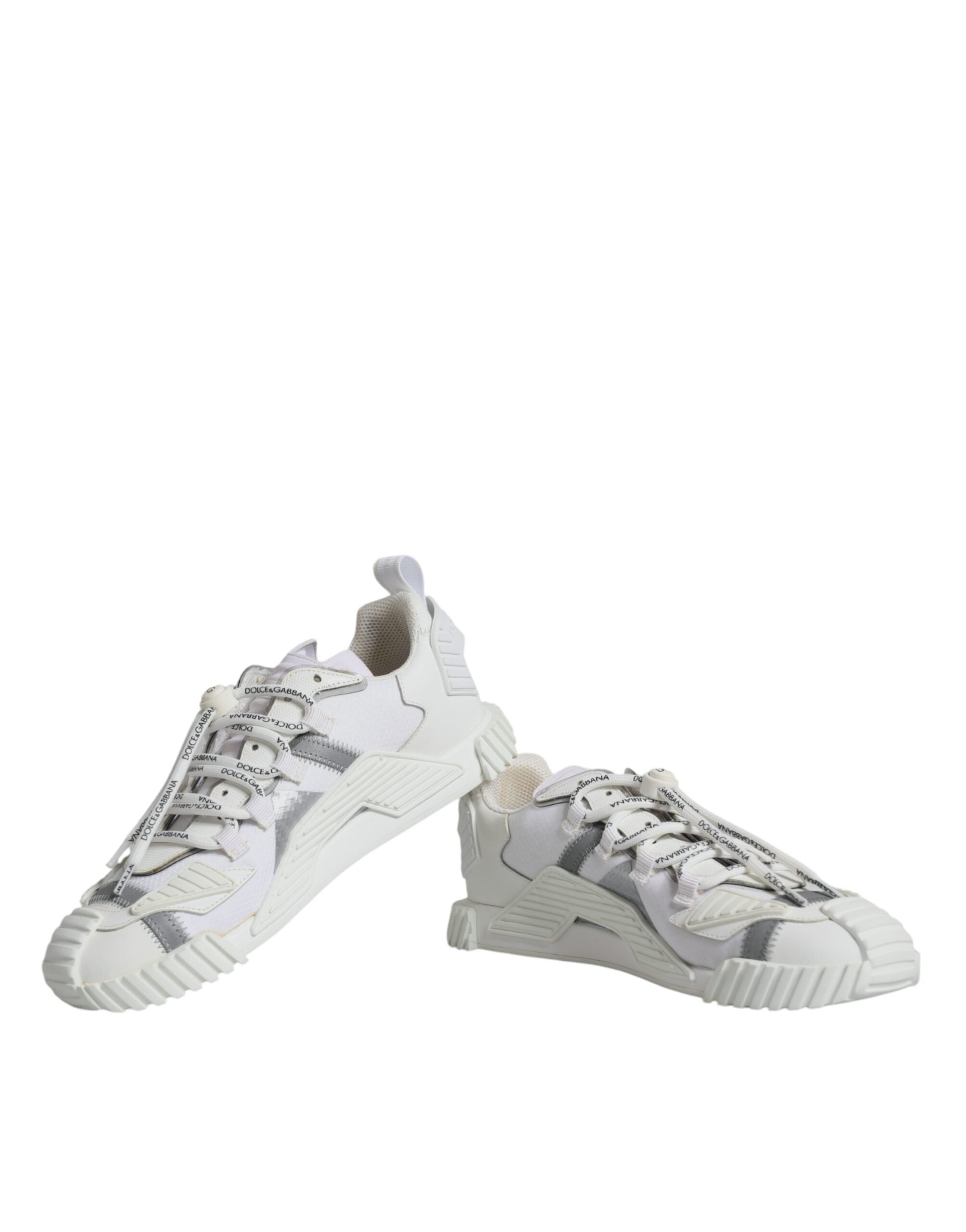 White Lace Up Low Top NS1 Sneakers Shoes - ventzia