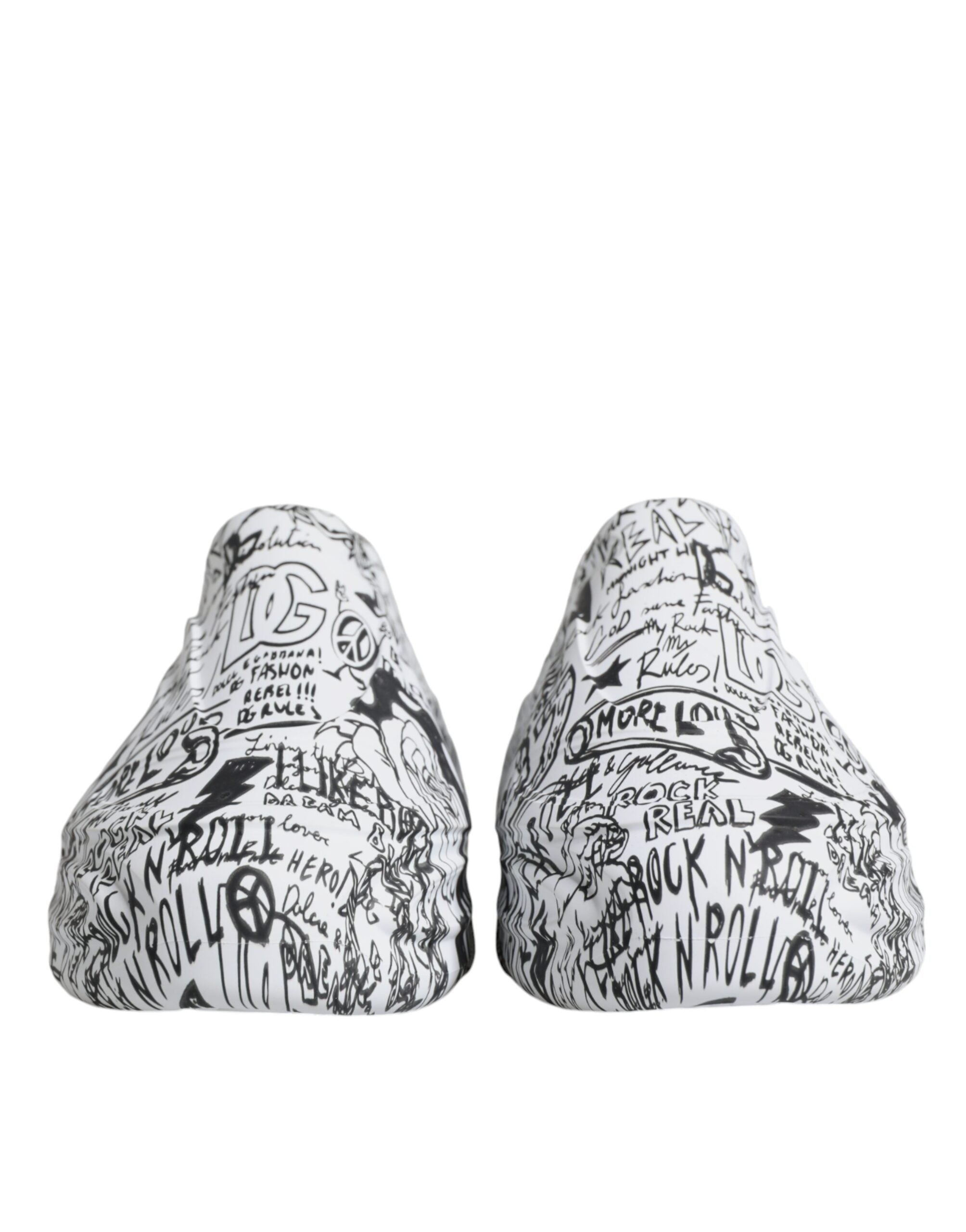 White Black Graffiti Daymaster Sneakers Shoes - ventzia