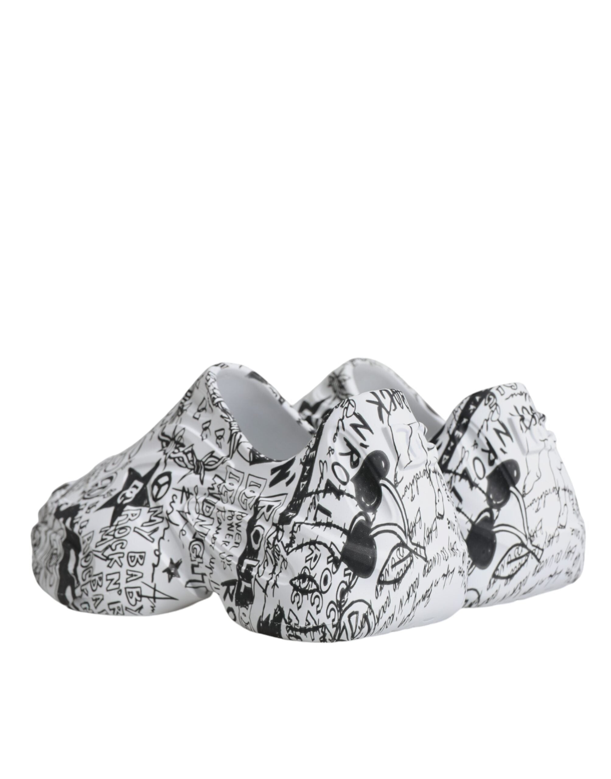 White Black Graffiti Daymaster Sneakers Shoes - ventzia