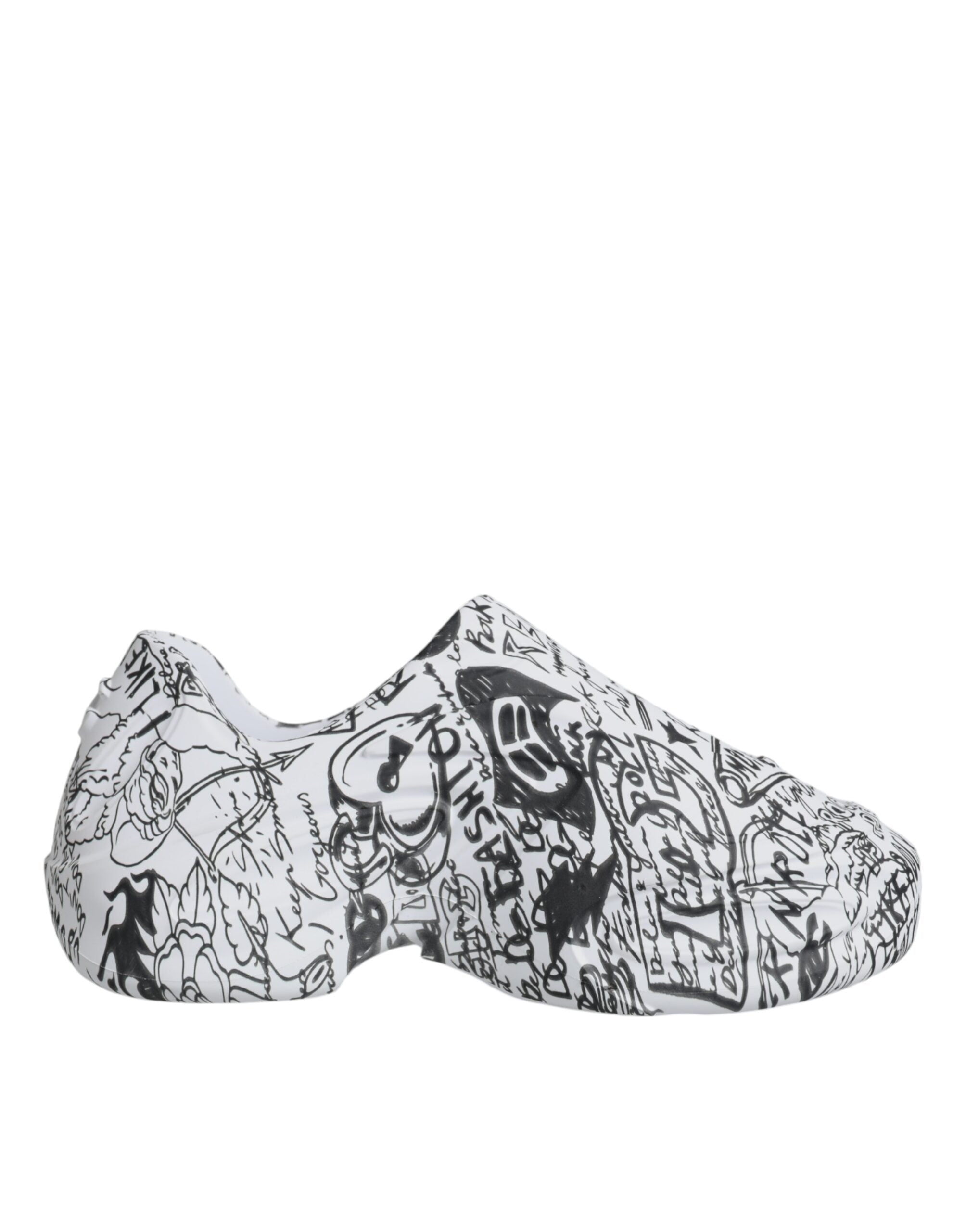 White Black Graffiti Daymaster Sneakers Shoes - ventzia