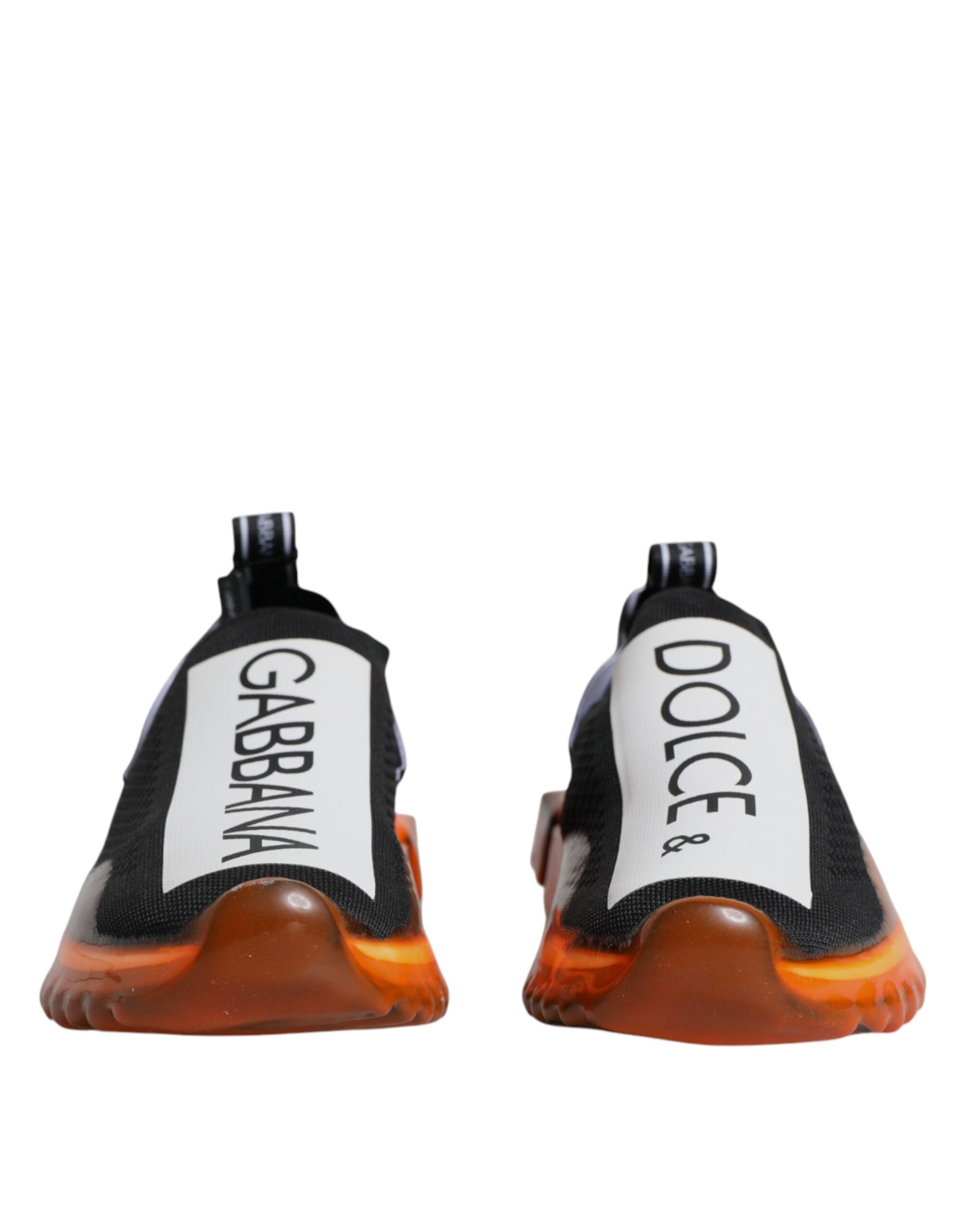Black Orange Sorrento Slip On Sneakers Shoes - ventzia