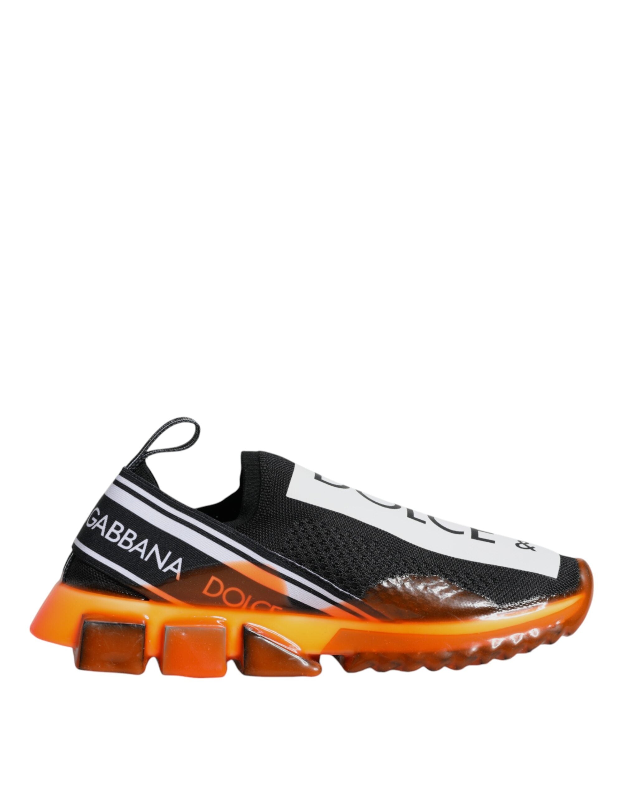 Black Orange Sorrento Slip On Sneakers Shoes - ventzia