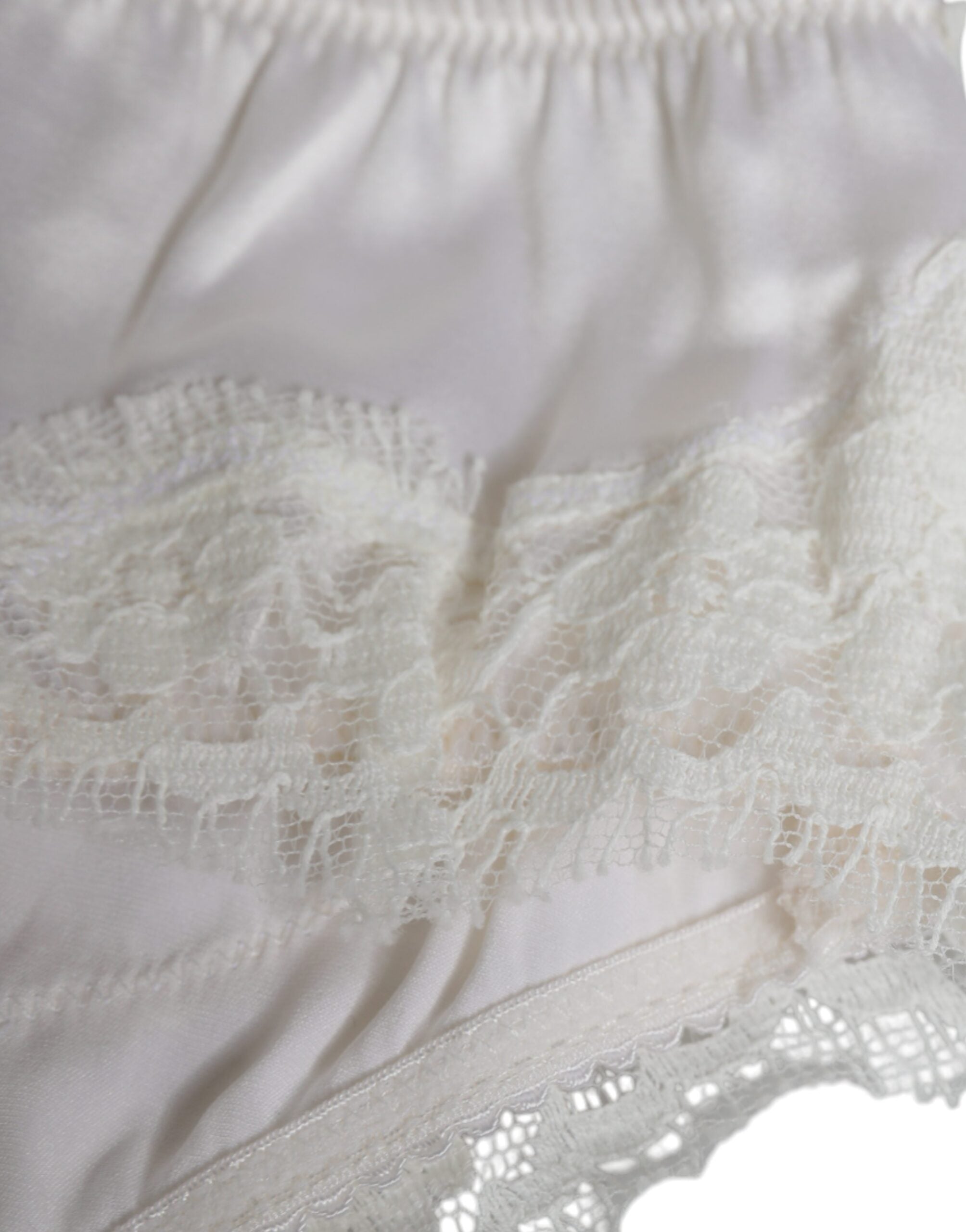 White Silk Stretch Panty Balconette Bra Underwear - ventzia