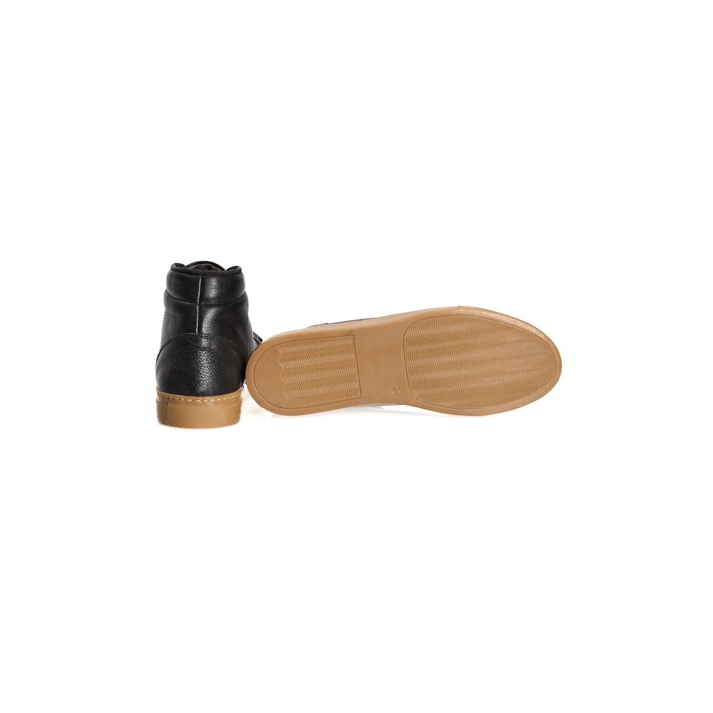 Black Calfskin Men Sneaker - ventzia