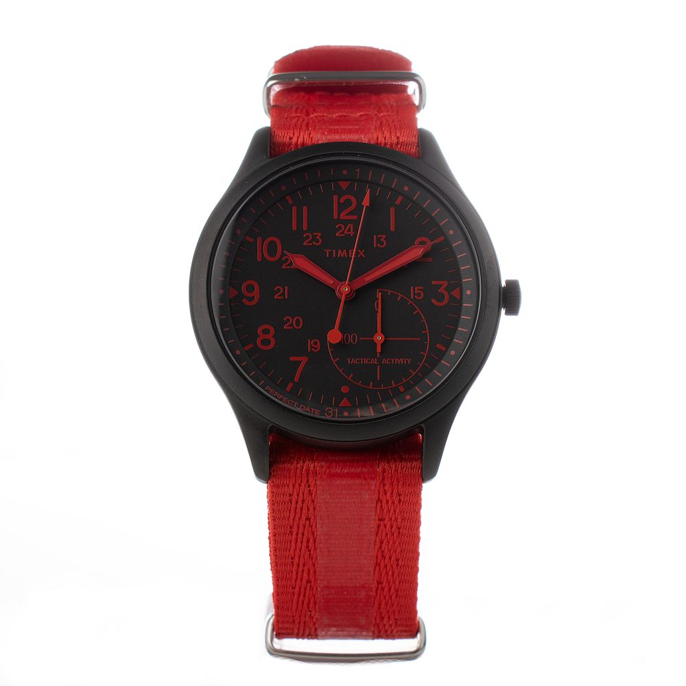 Red Nylon Watch - ventzia